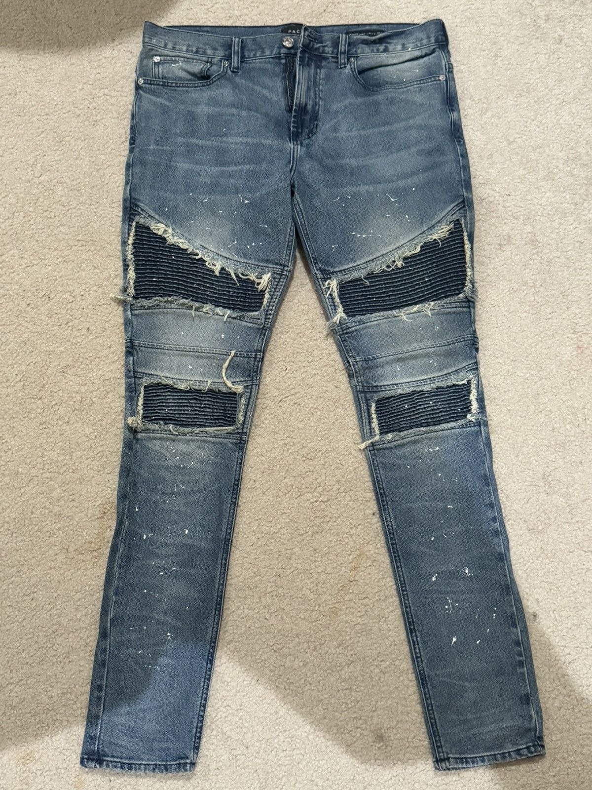 Pacsun Pacsun stacked biker jeans Size US 34 / EU 50 - 1 Thumbnail