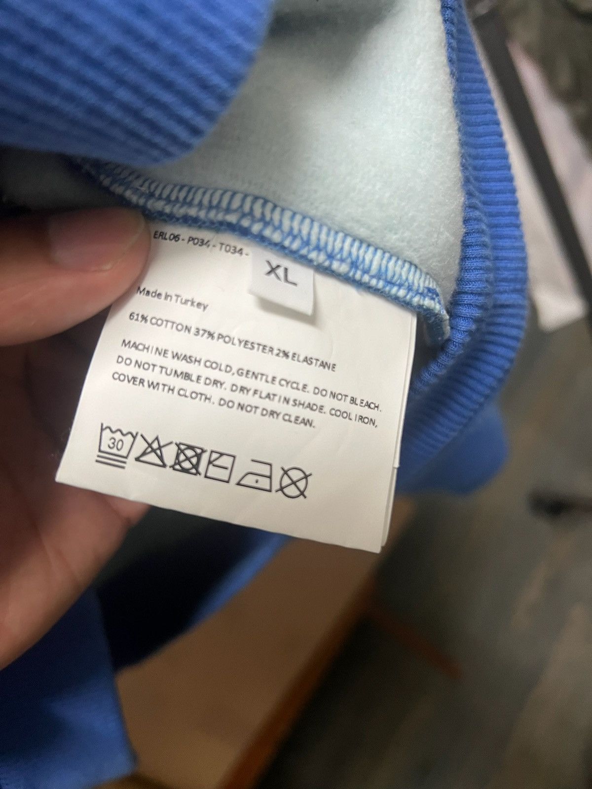 ERL Erl blue panel hoodie Size US XL / EU 56 / 4 - 4 Thumbnail