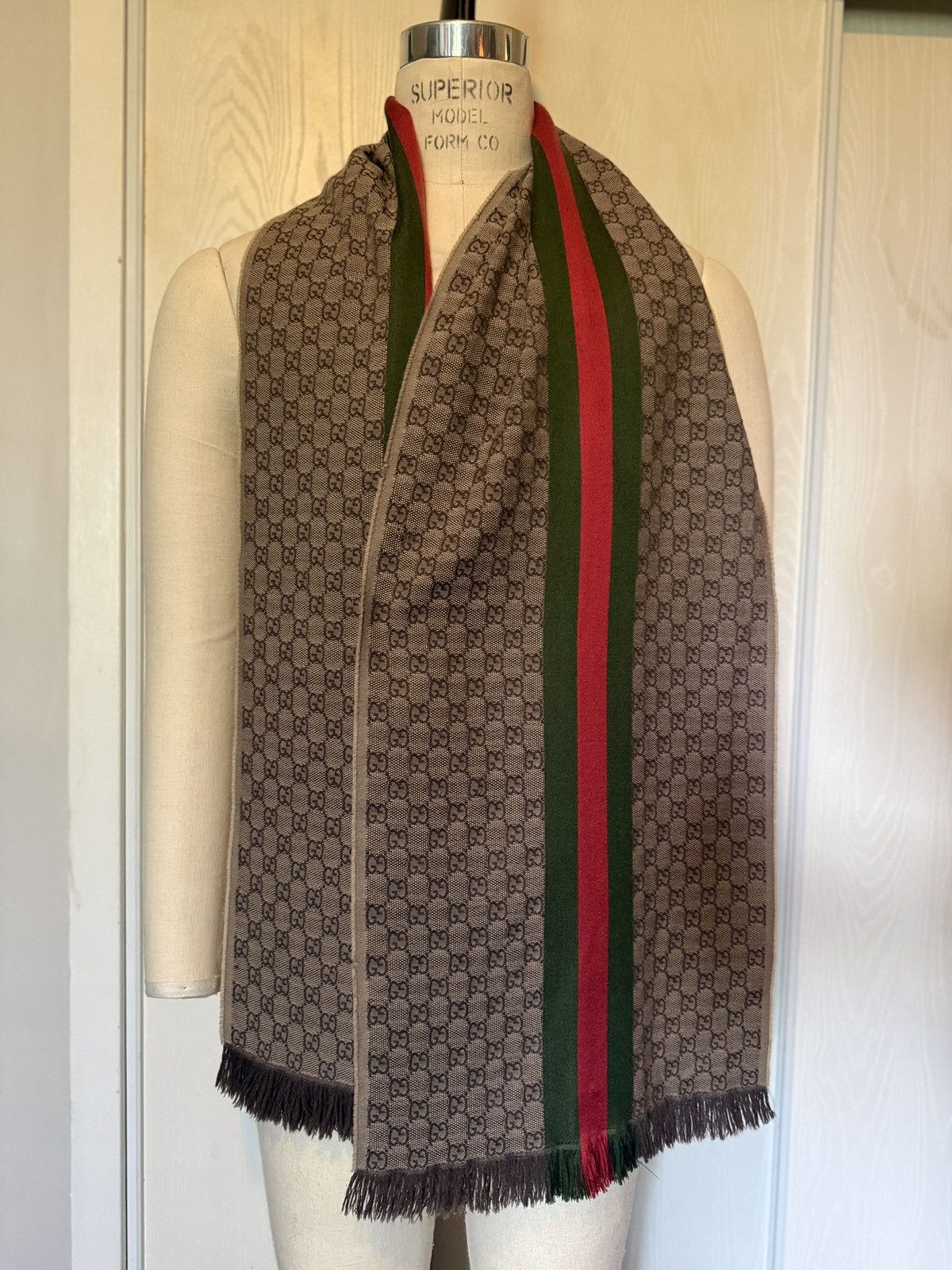Gucci Gucci Monogram Print Scarf Size ONE SIZE - 3 Thumbnail