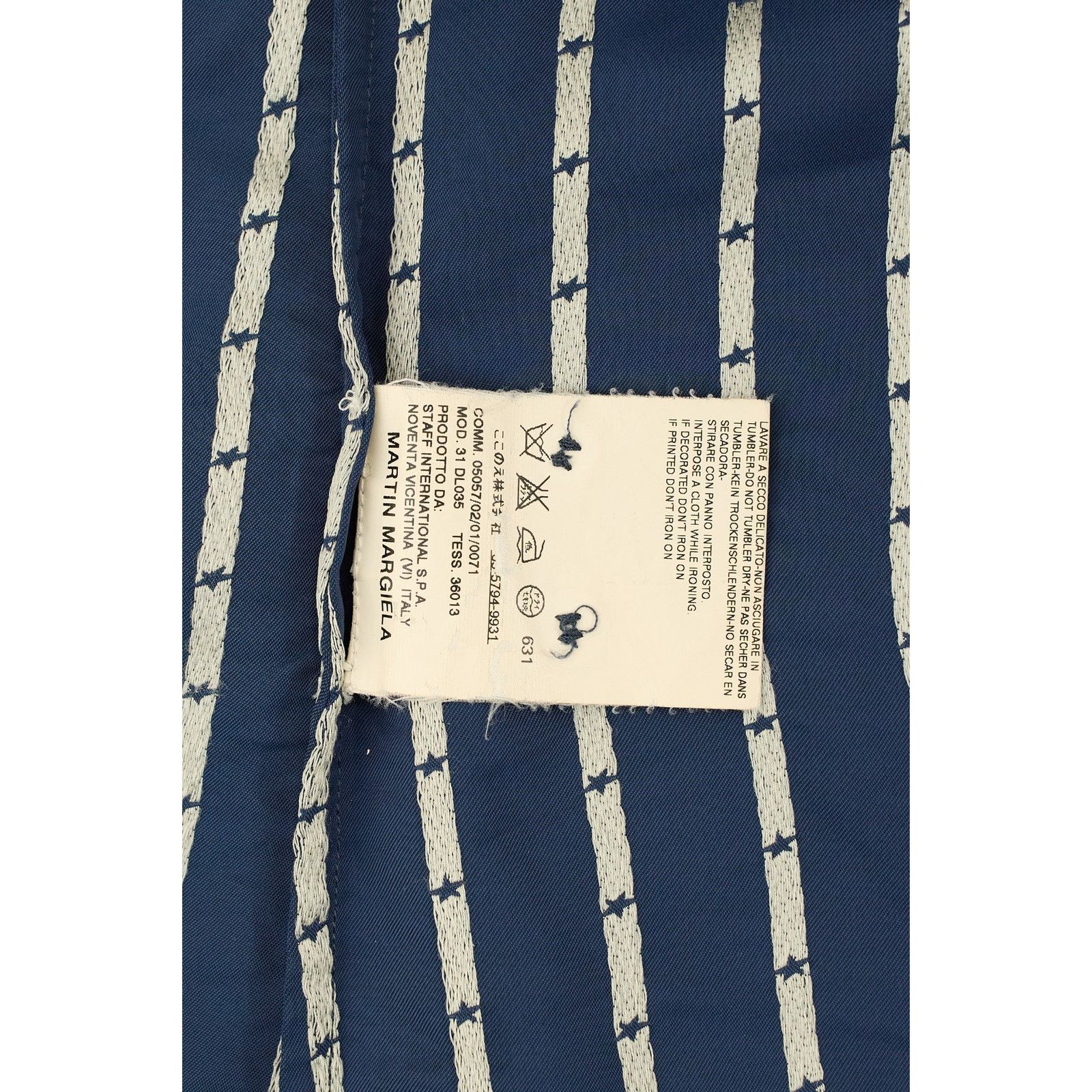 Maison Margiela S/S 2007 White Label Silk Star Shirt Size S / US 4 / IT 40 - 6 Thumbnail