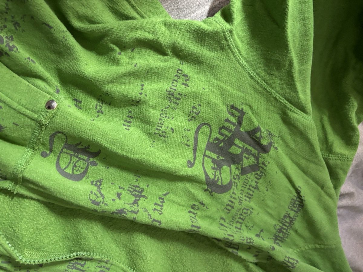 Carbon Distressed Y2K cross hoodie used good condition soze L fit M Size US L / EU 52-54 / 3 - 3 Thumbnail