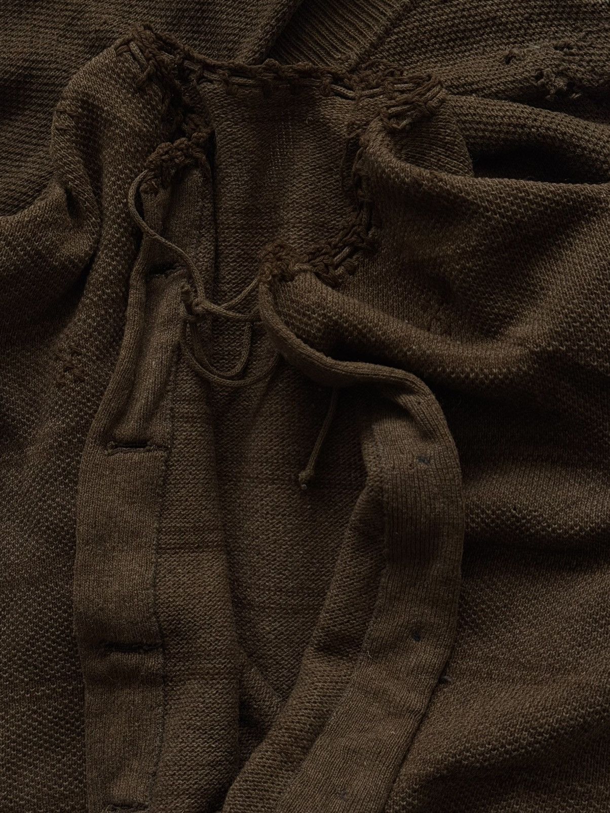 Vintage 1930s German Women's Thrashed Wool Cardigan Size S / US 4 / IT 40 - 4 Thumbnail
