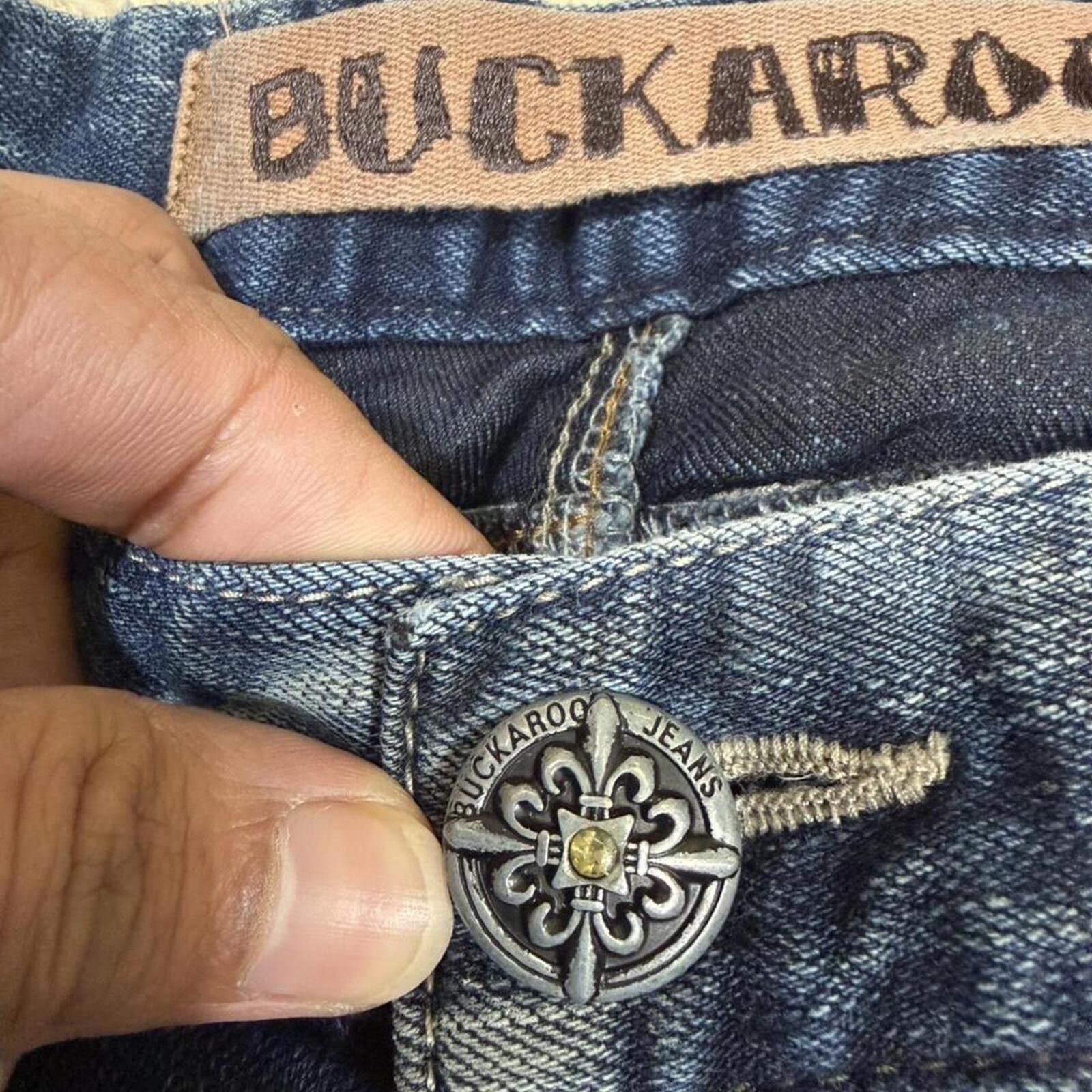 True Religion Buckaroo vintage stud work detail dark wash article Size 34" / US 12 / IT 48 - 6 Thumbnail