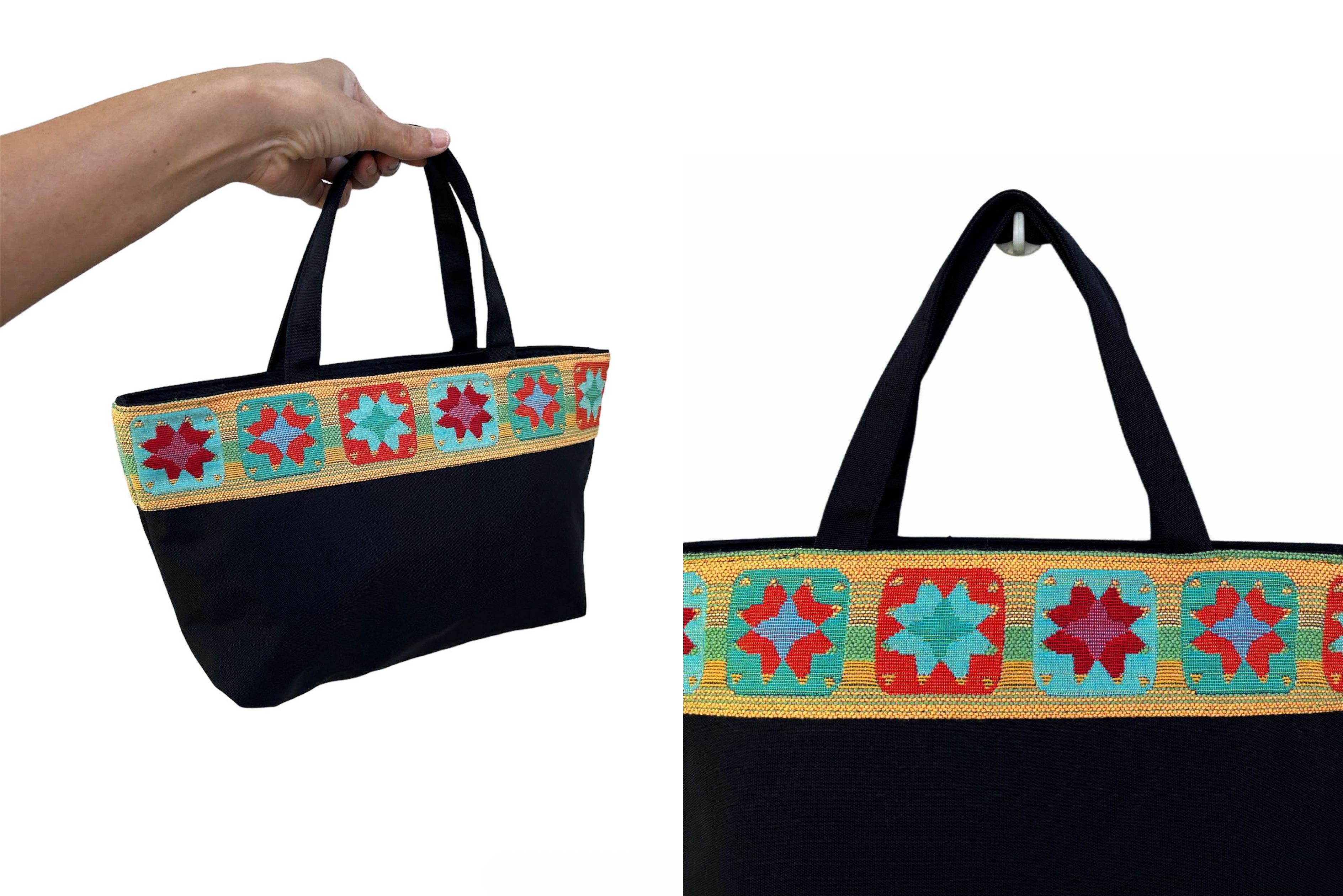 Japanese Brand Japanese 'ARUKAN' handbag, colorful floral tapestry detail Size ONE SIZE - 2 Thumbnail
