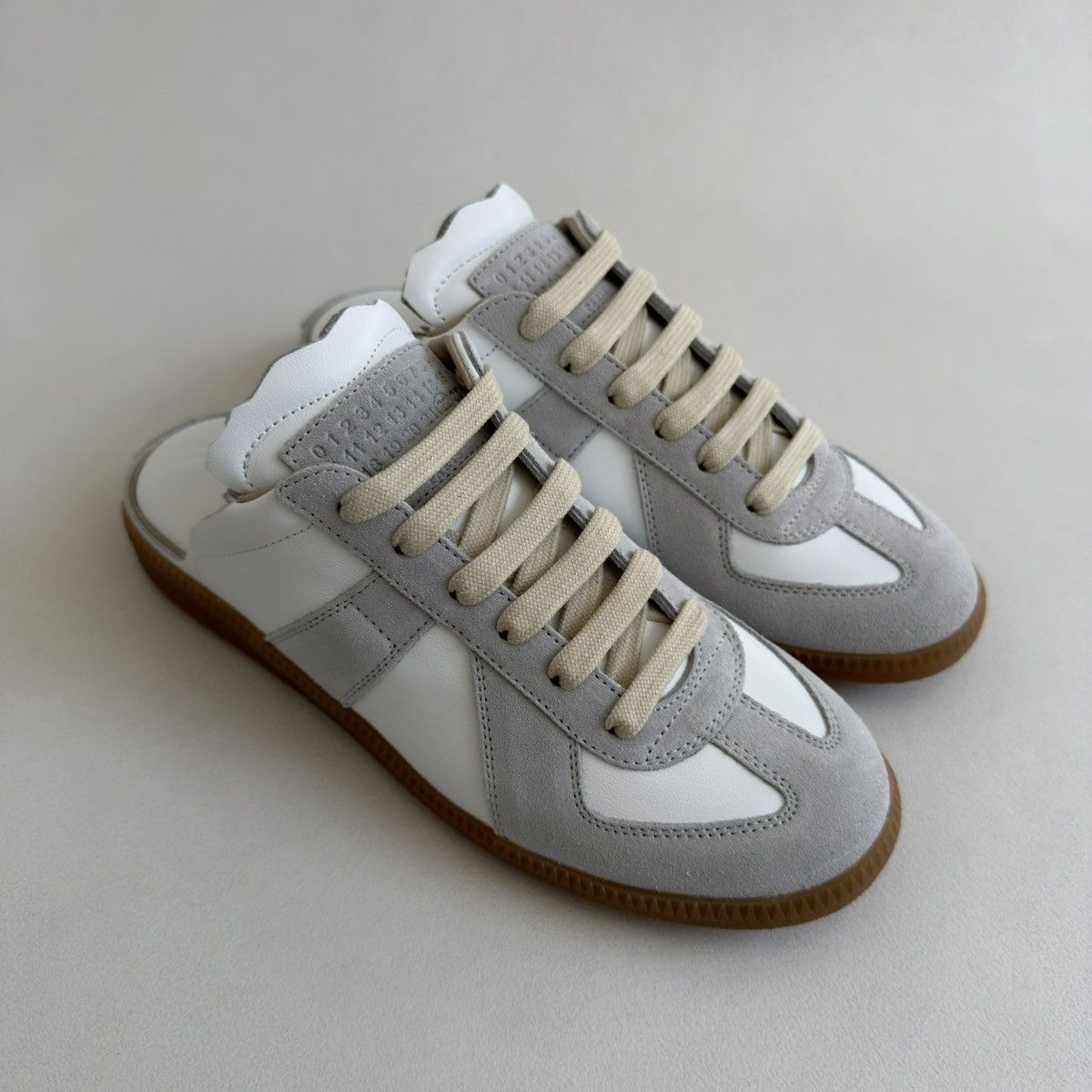 Maison Margiela S/S 21 White Leather ‘Mule’ GAT Sneakers Size US 8.5 / IT 38.5 - 10 Thumbnail