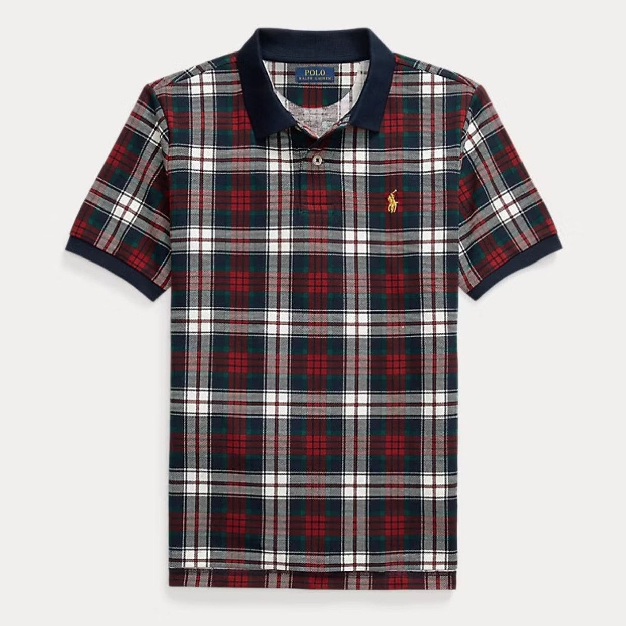 Polo Ralph Lauren × Ralph Lauren Ralph Lauren Plaid Cotton Mesh Polo Shirt Checkered Rugby Size US L / EU 52-54 / 3 - 1 Thumbnail