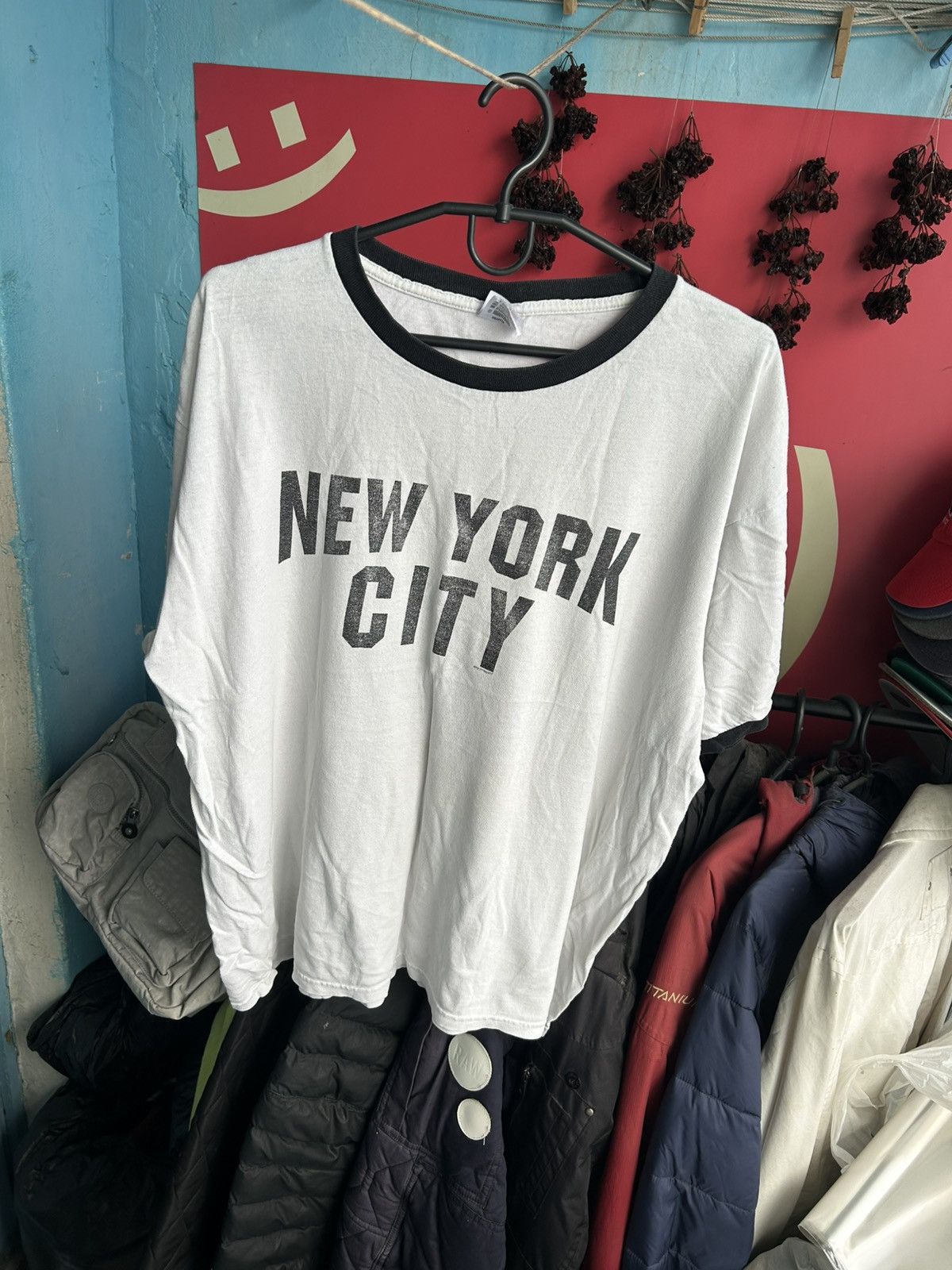 Anvil × Vintage Anvil NY City Vintage Big Logo T-shirt White Size XL Size US XL / EU 56 / 4 - 10 Thumbnail