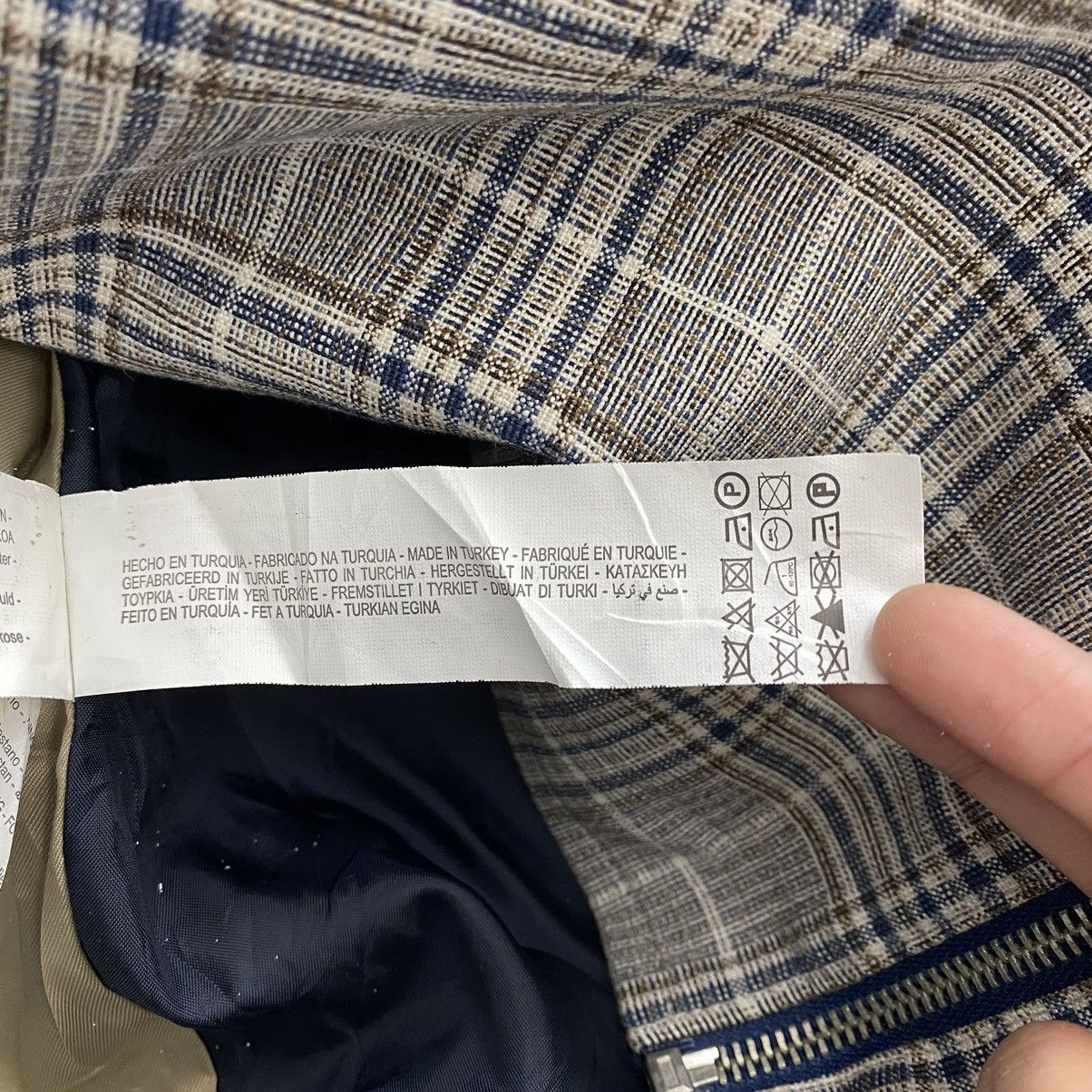 Zara ZARA Check Tartan Full Zipper Collar Casual Jacket Size US S / EU 44-46 / 1 - 6 Thumbnail
