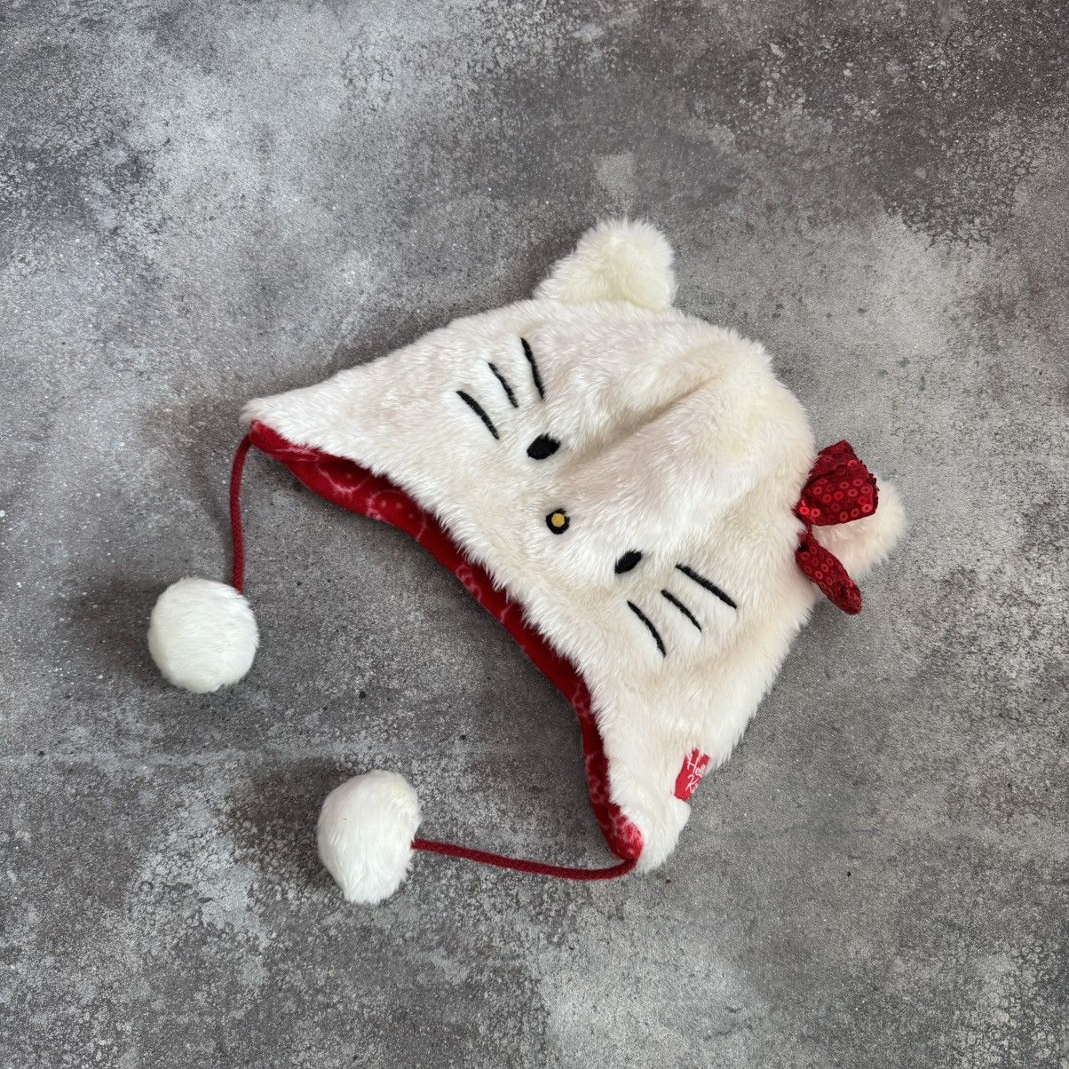 Hysteric Glamour × Japanese Brand × Vintage Hello Kitty Amazing Faux Fur Y2K Ushanka Hat Size ONE SIZE - 6 Thumbnail