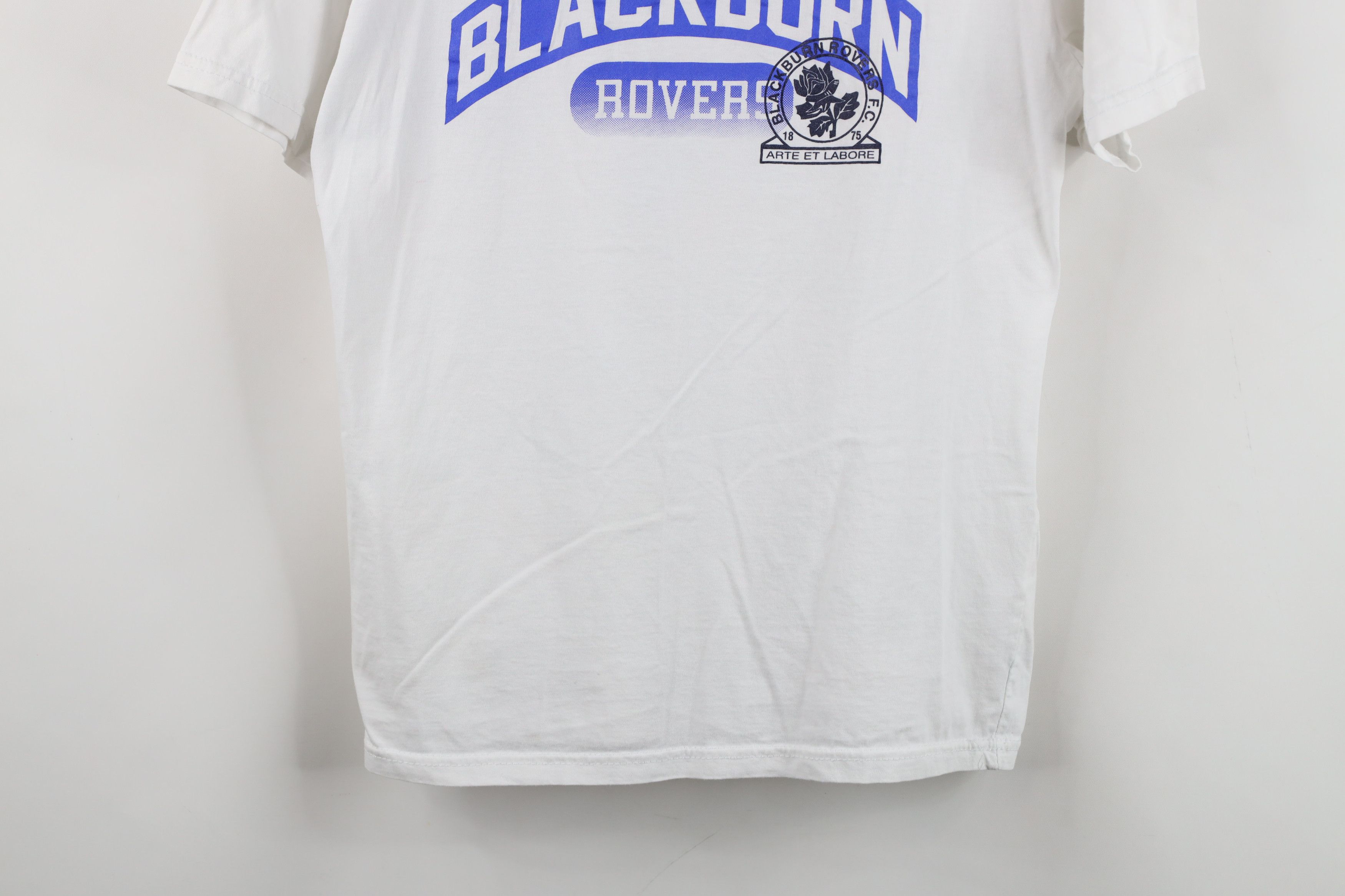 Vintage Retro Blackburn Rovers FC Football Soccer T-Shirt White Size US M / EU 48-50 / 2 - 3 Thumbnail