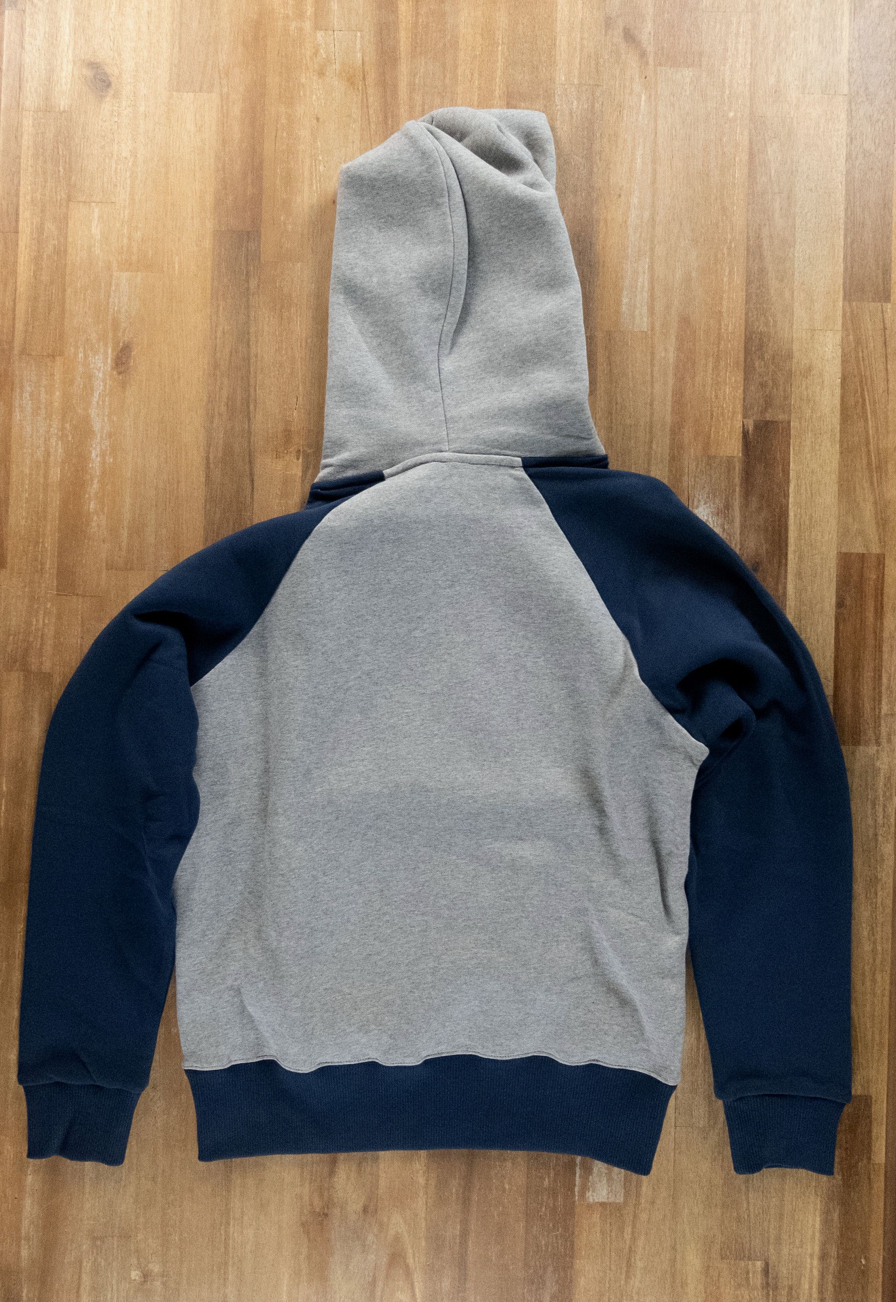 Kenzo KENZO gray & navy blue logo print hoodie sweatshirt Medium Size US M / EU 48-50 / 2 - 11 Thumbnail