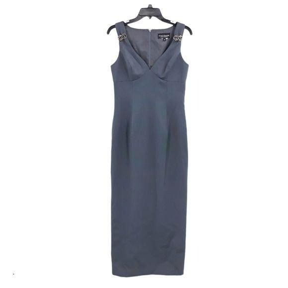 Other Vtg ABS Allen Schwartz Dress Womens 8 Formal Satin Size M / US 6-8 / IT 42-44 - 1 Thumbnail