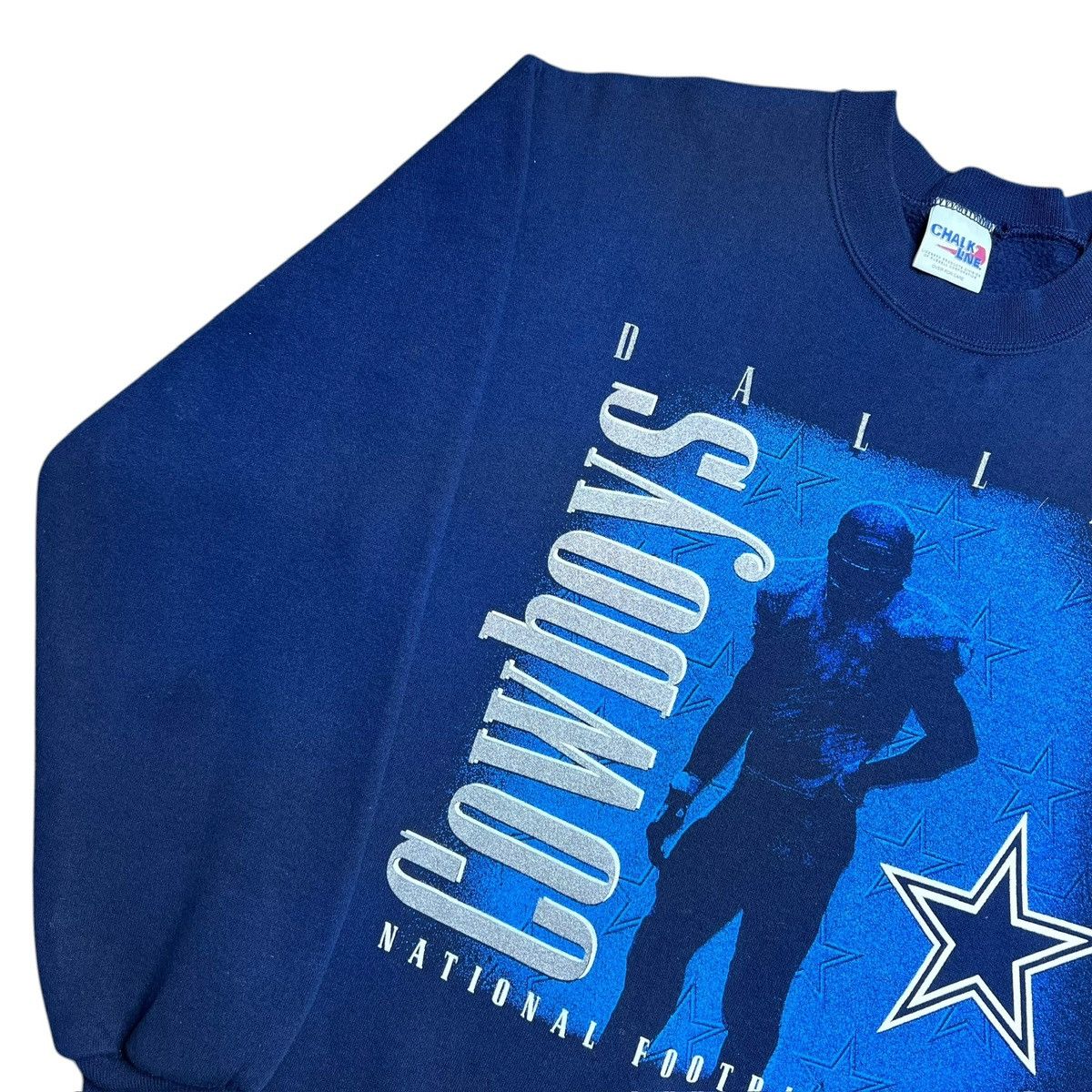 Chalk Line Vintage 90s NFL Dallas Cowboys Chalk Line Graphic Sweatshirt Size US M / EU 48-50 / 2 - 16 Thumbnail