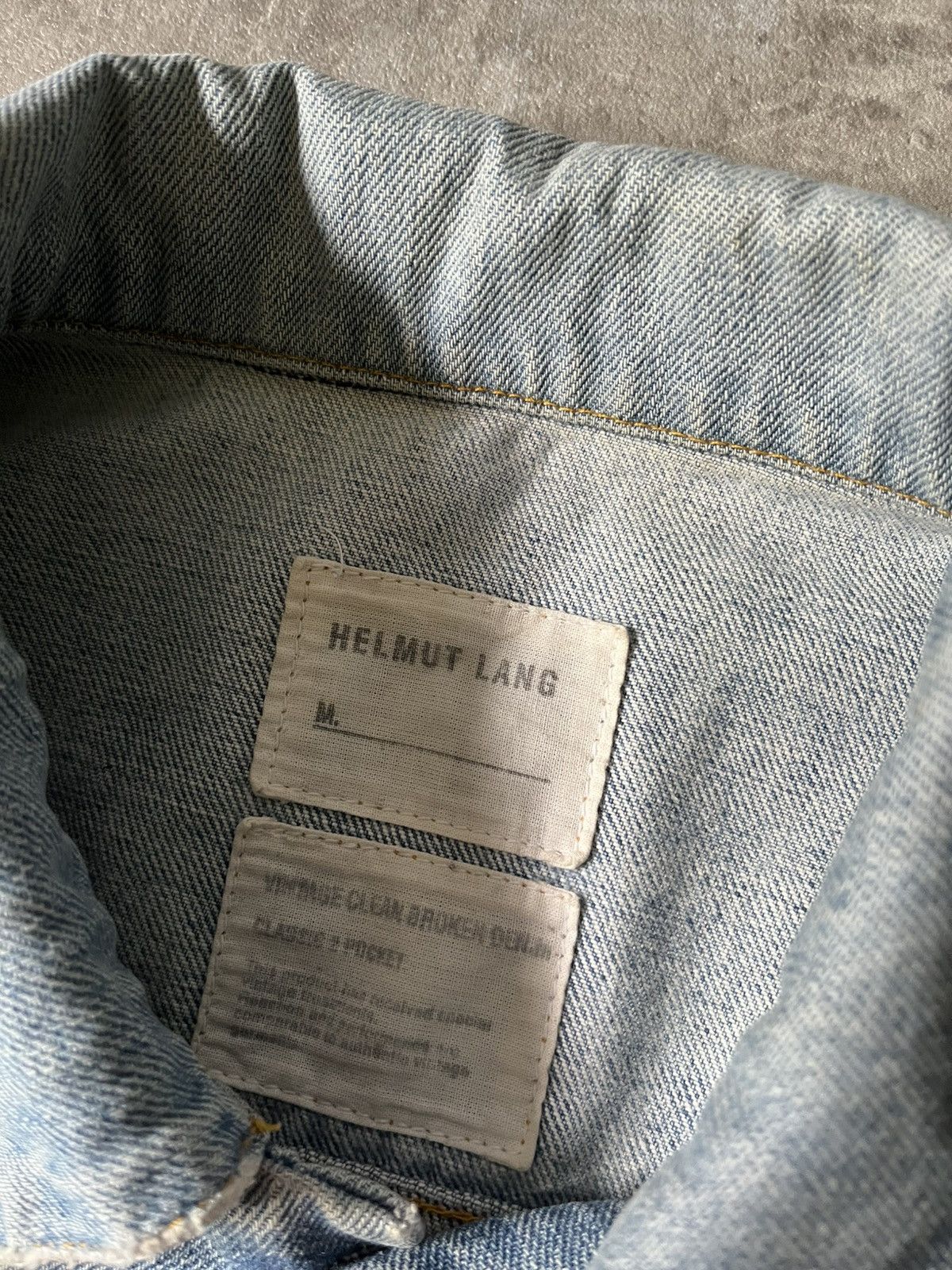 Helmut Lang Helmut Lang Vintage Clean Broken Denim 2 Pocket Jacket Size US M / EU 48-50 / 2 - 9 Thumbnail