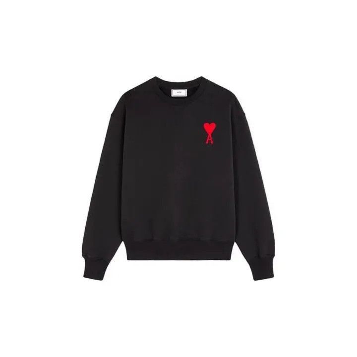 AMI AMIPARIS Black Heart Embroidered Sweatshirt -2507 Size US M / EU 48-50 / 2 - 2 Thumbnail