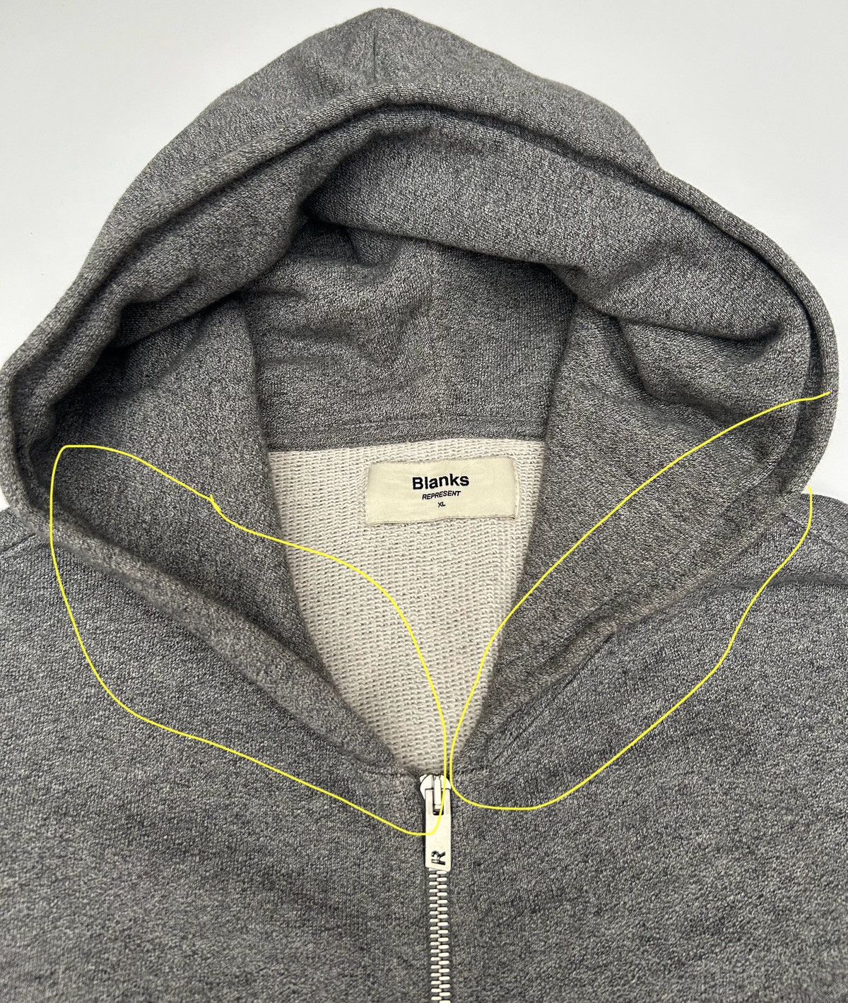 Represent Clo. Blanks by Represent Oversized 2 Way Zip Hoodie Size US XL / EU 56 / 4 - 7 Thumbnail