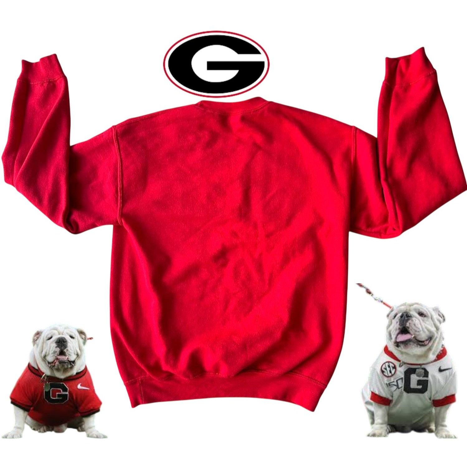 Gildan Christmas Georgia Bulldogs Glitter Sweatshirt Unisex Small R Size S / US 4 / IT 40 - 10 Thumbnail