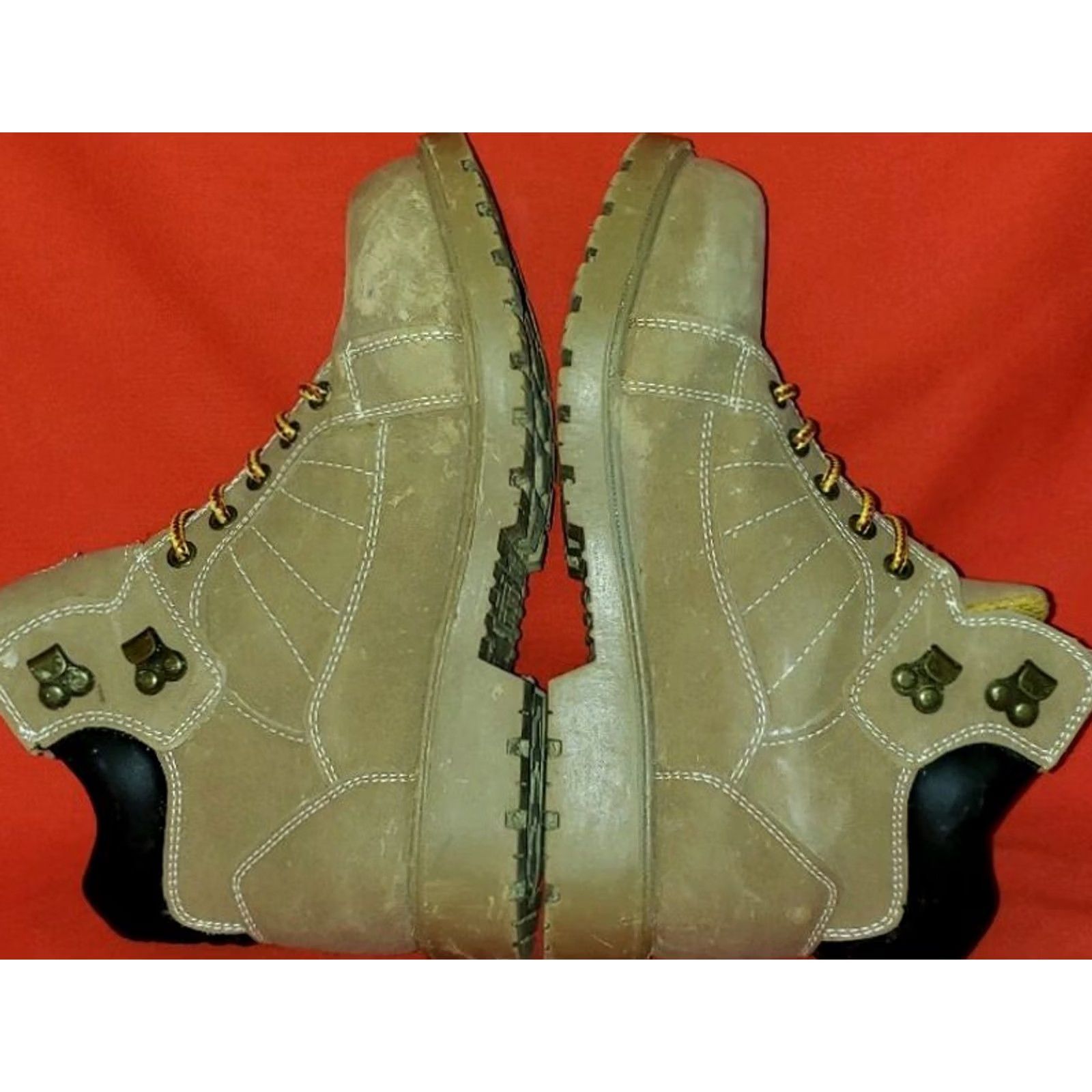 Vintage Texas Steer Work & Safety Ankle High Mens Boot Size 6.5M - Brown - Speed Laces - Excellent Condition Size US 7 / EU 40 - 7 Thumbnail