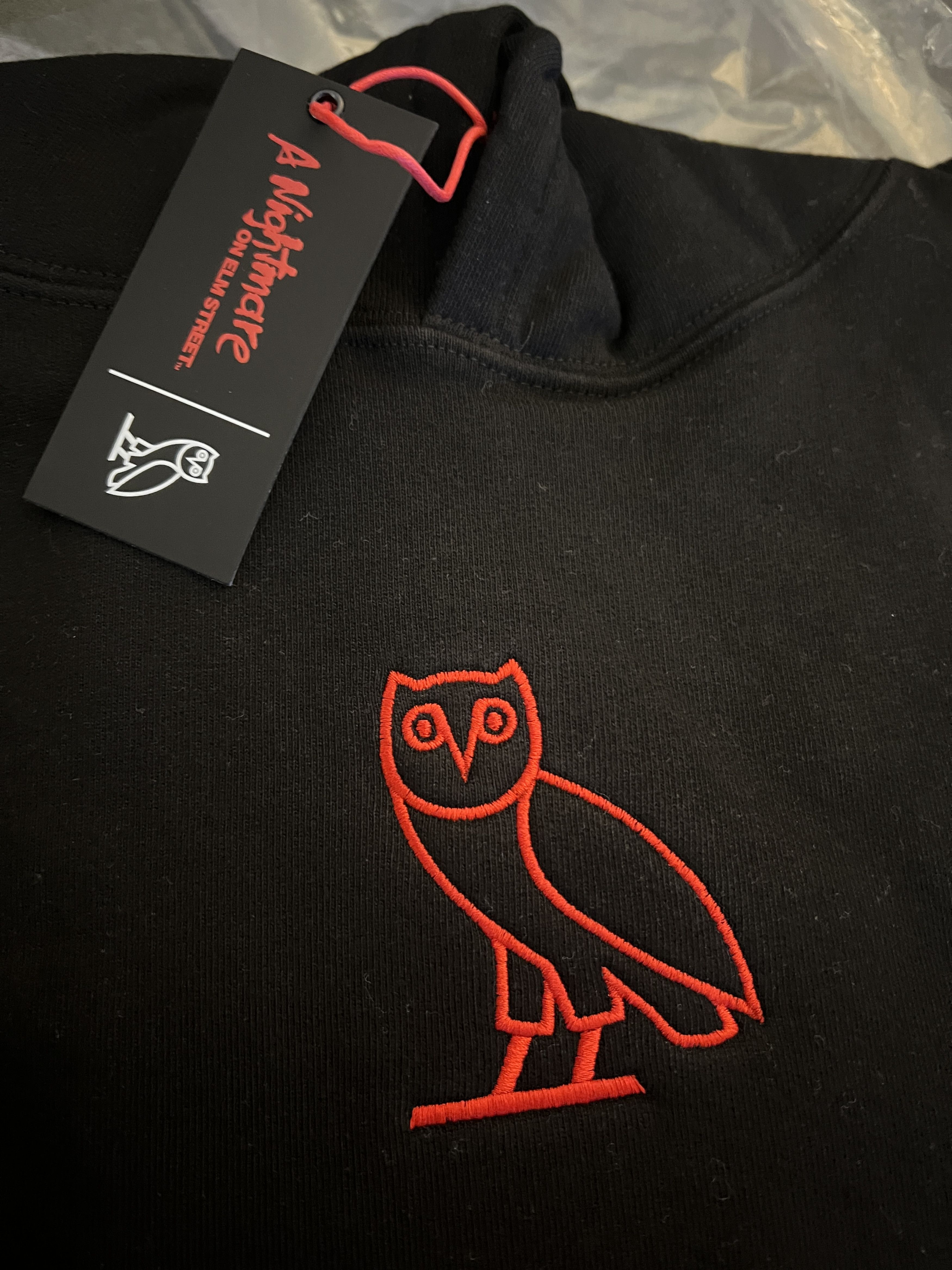Drake OVO HALLOWEEN A NIGHTMARE ON ELM STREET CLASSIC OWL HOODIE Size US L / EU 52-54 / 3 - 9 Thumbnail