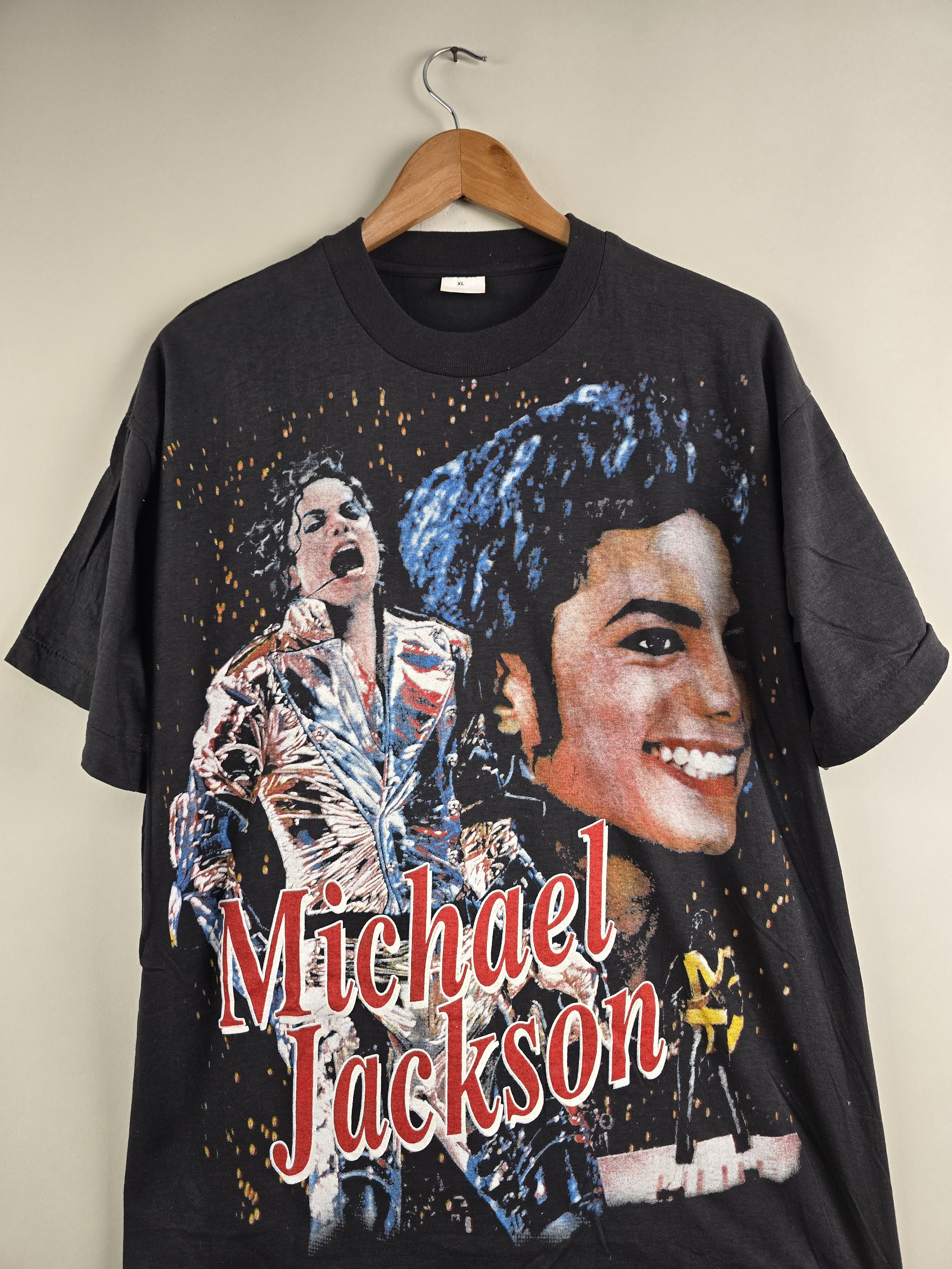 Band Tees × Michael Jackson × Vintage 90s Michael Jackson Dangerous XL 22" 27.5" DM Size US XL / EU 56 / 4 - 3 Thumbnail