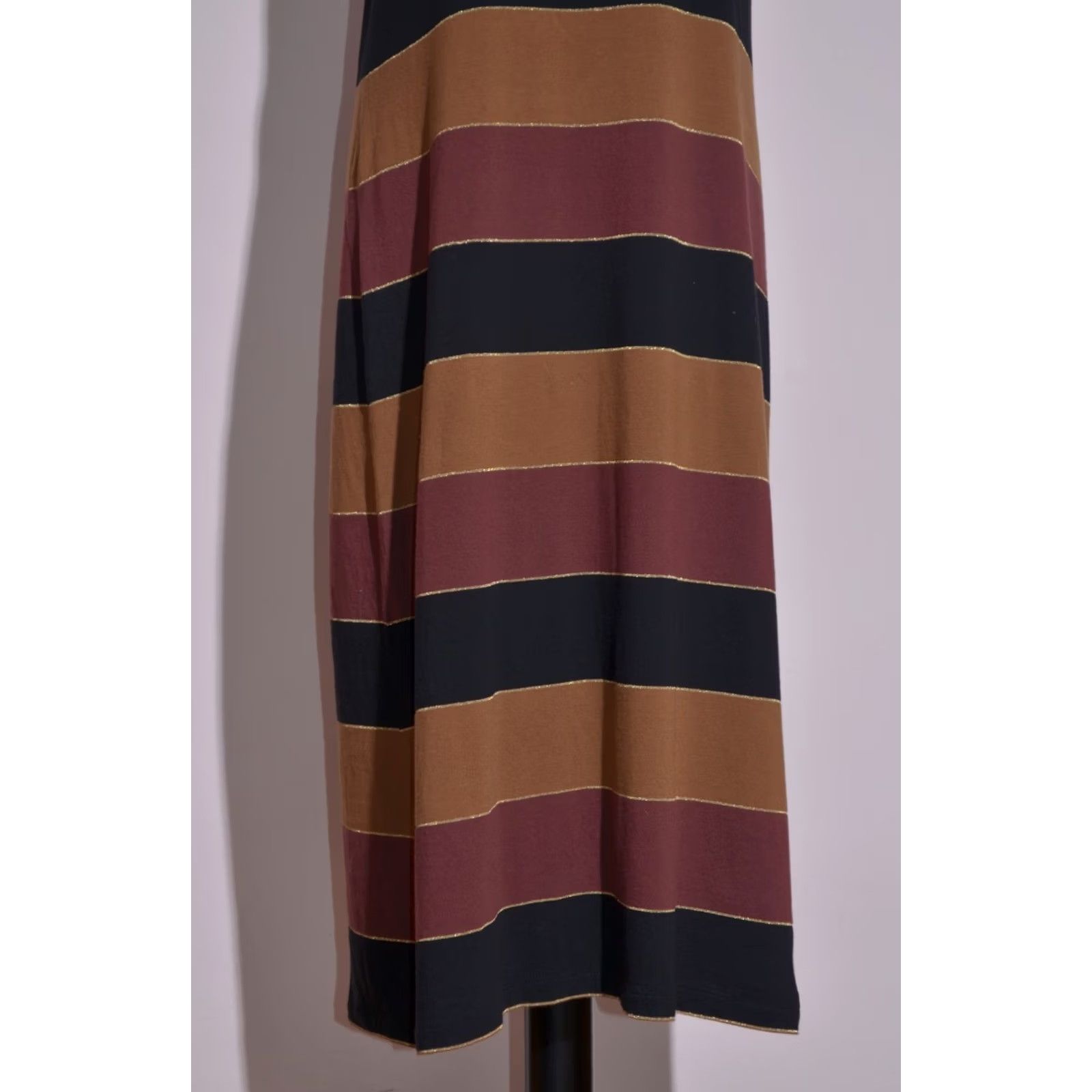 Vintage APC Striped Maxi Dress Sleeveless Cotton Blend Women L Size L / US 10 / IT 46 - 3 Thumbnail