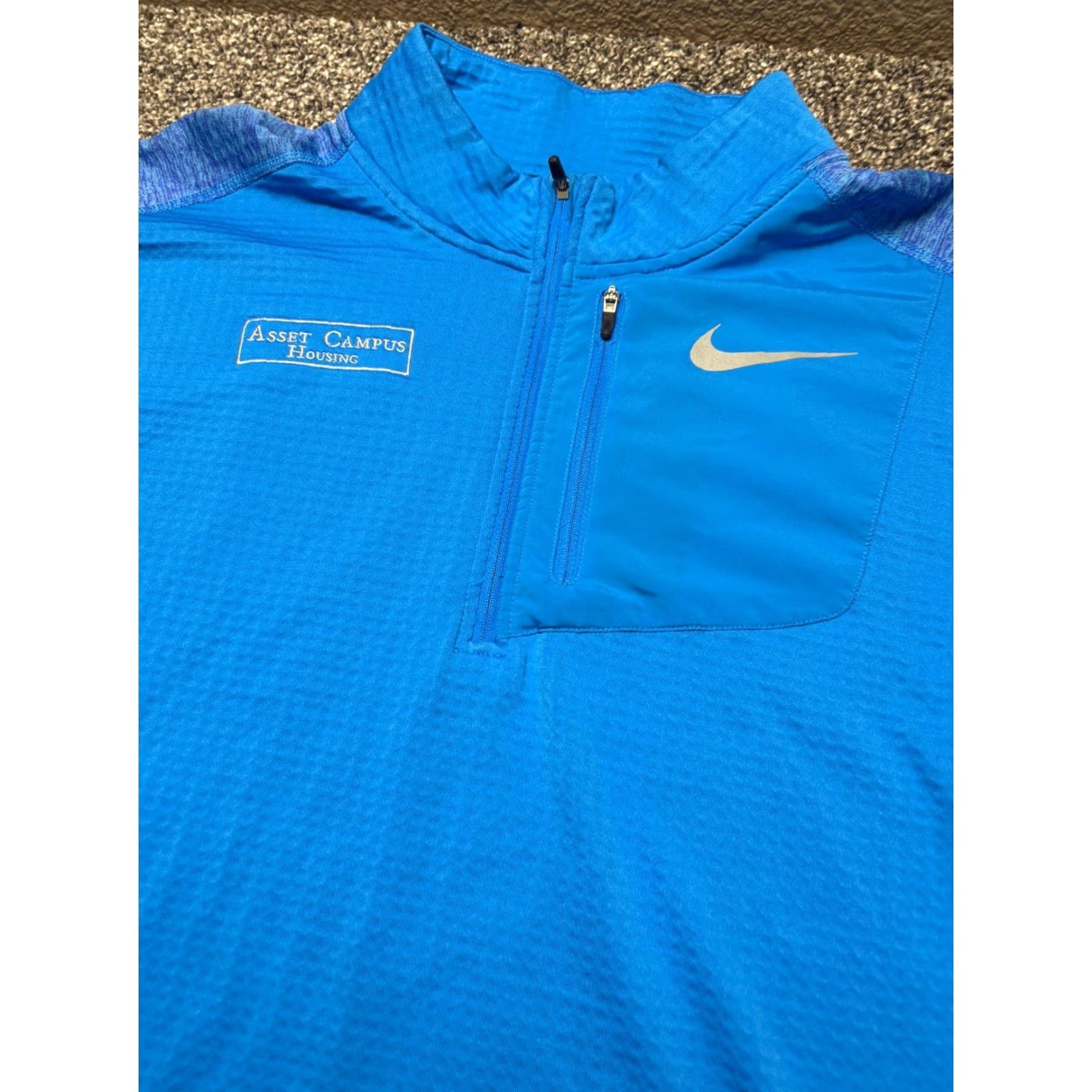Nike Nike Therma Element Sphere Jacket 1/2 Zip Mens XL Blue Dri Fit Running 857829 Size US XL / EU 56 / 4 - 3 Thumbnail