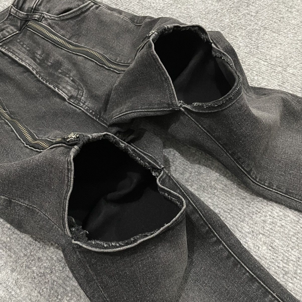 Japanese Brand Japanese Evris High Waist Black Denim Flared Pants Size 24" / US 00 / IT 34 - 7 Thumbnail