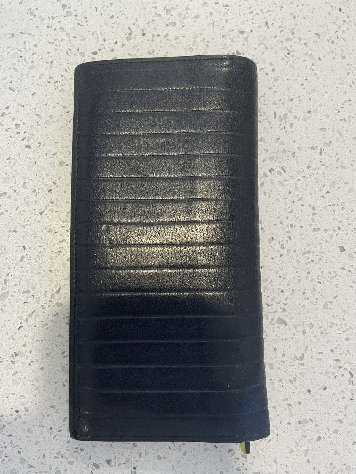 Dior × Kris Van Assche Dior Homme long wallet black/lime by KVA Size ONE SIZE - 2 Thumbnail