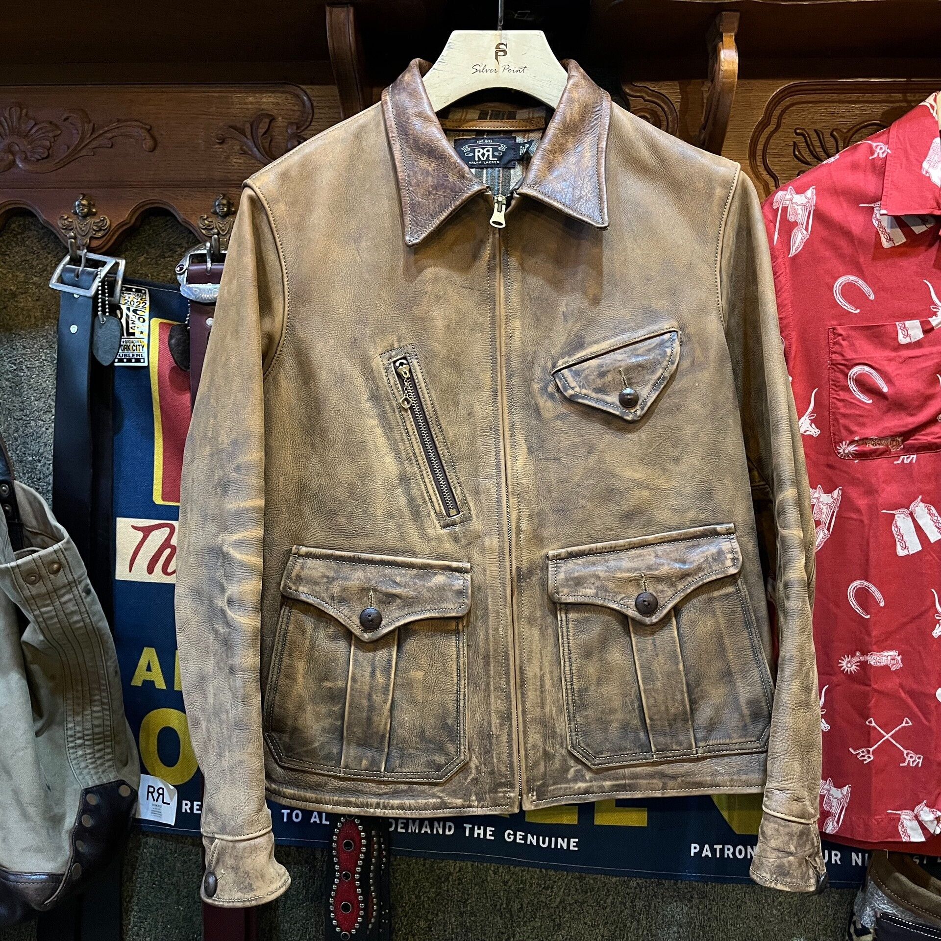 RRL Ralph Lauren vintage rrl distressed leather jacket Size US M / EU 48-50 / 2 - 1 Thumbnail