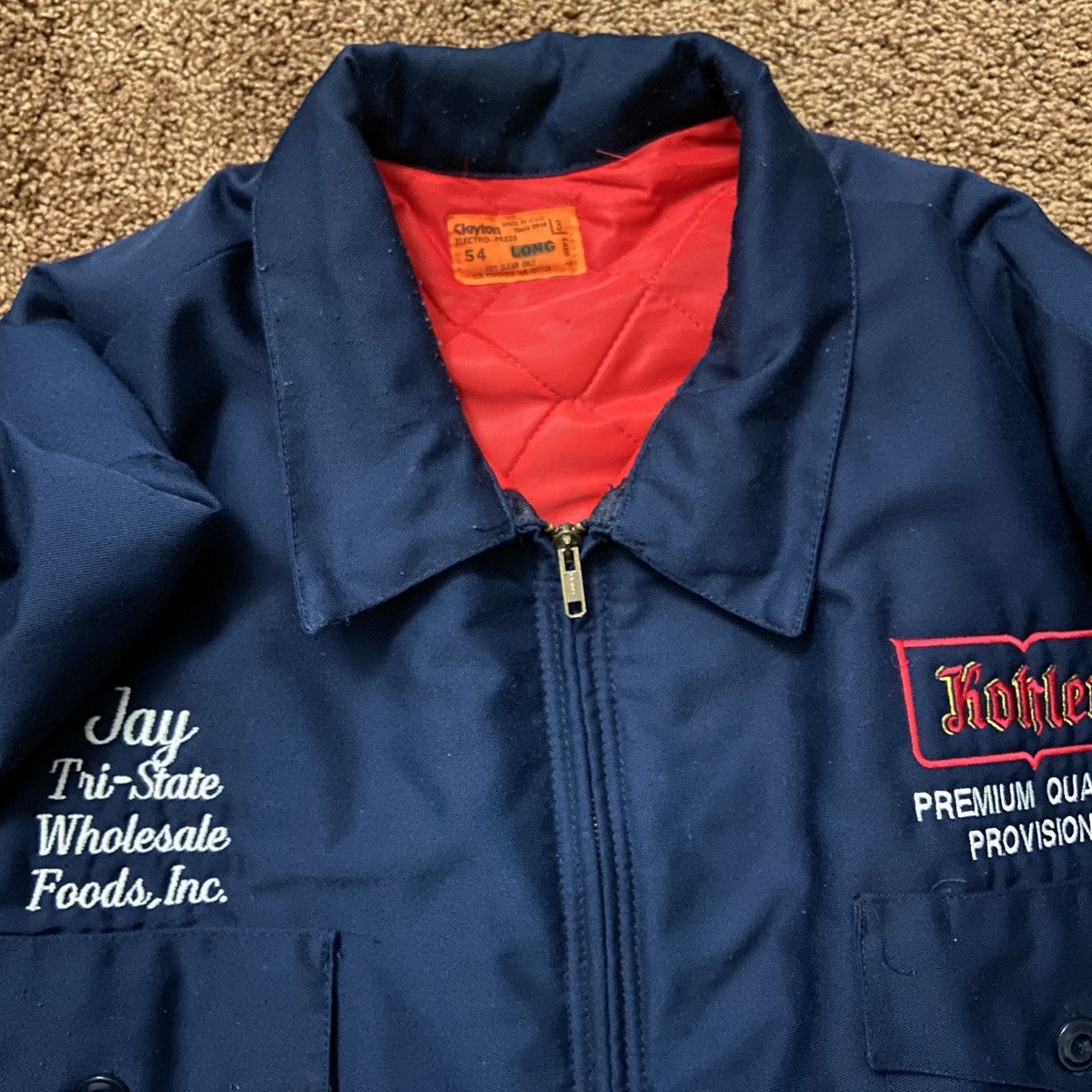 Vintage Work Jacket Made In USA Navy Size US L / EU 52-54 / 3 - 6 Thumbnail