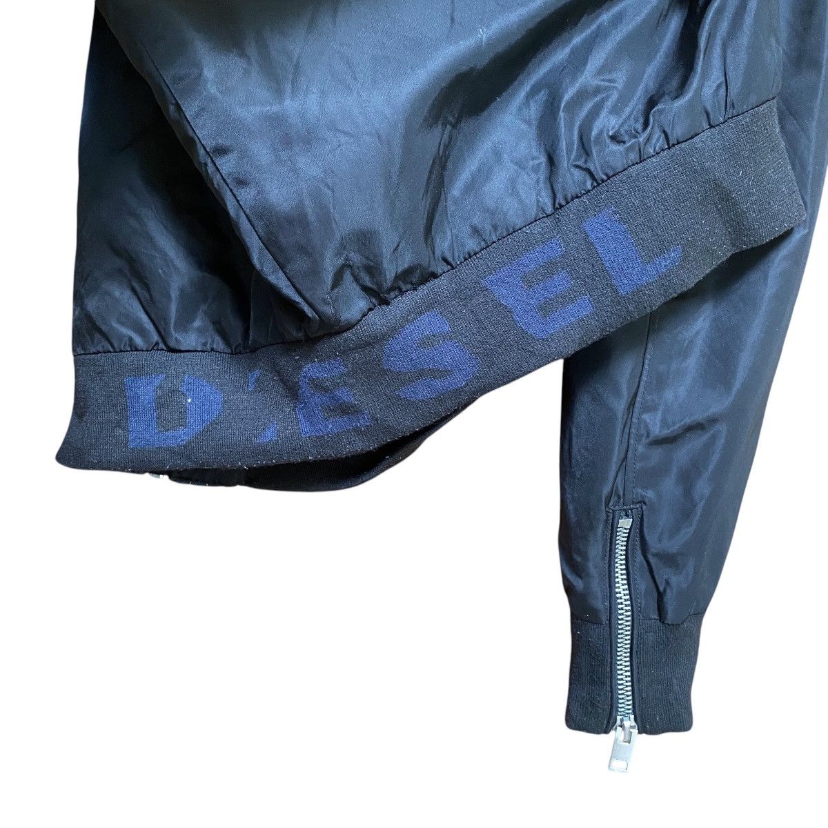 Diesel 💥DIESEL BLACK BIKER BOMBER JACKET Size US XL / EU 56 / 4 - 7 Thumbnail