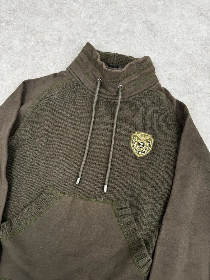 Dolce & Gabbana AW2003 Dolce & Gabbana Hybrid Khaki Green Wool Sweater Size US M / EU 48-50 / 2 - 5 Thumbnail
