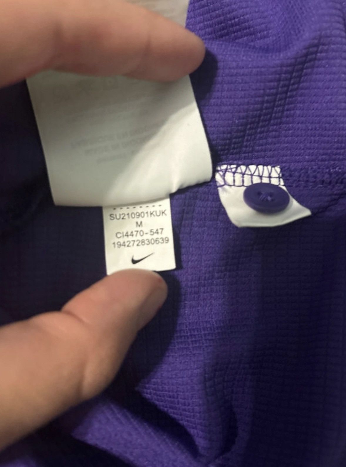 Nike Purple short sleeve Nike pollo shirt Size US M / EU 48-50 / 2 - 4 Thumbnail