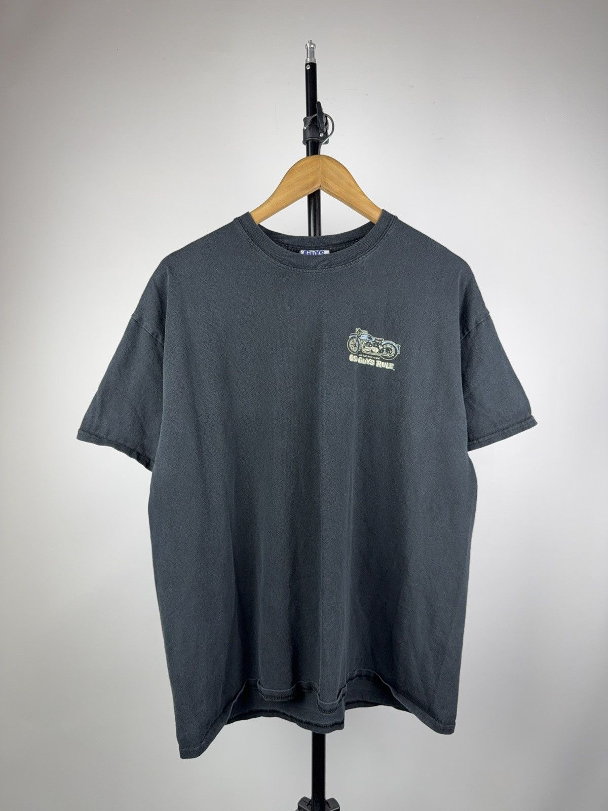 Harley Davidson Vintage 00s Faded Old Guys Rule Biker Moto Retro Tee Shirt Size US XL / EU 56 / 4 - 1 Thumbnail