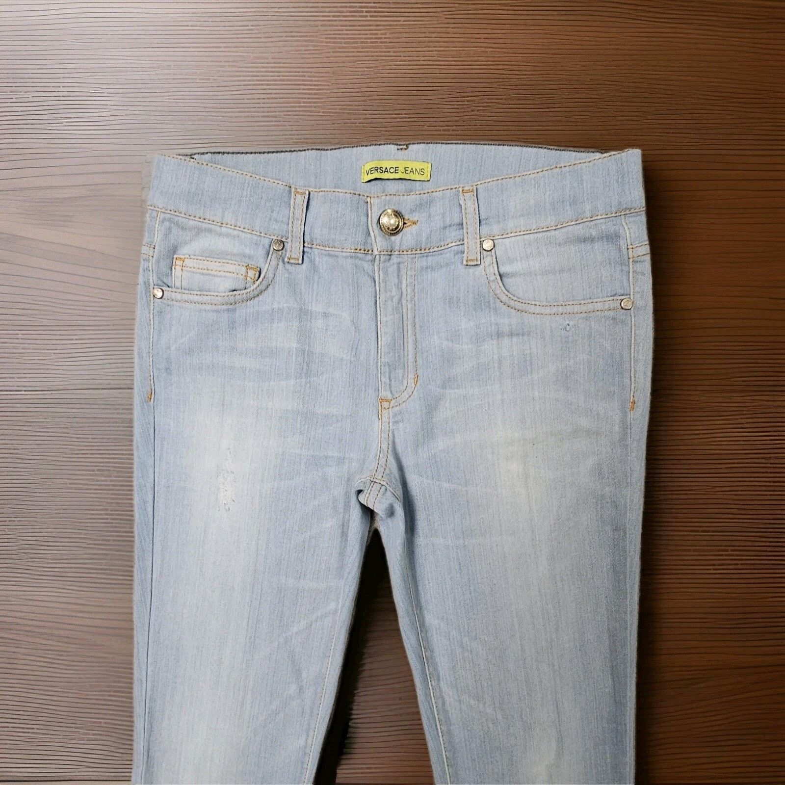 Versace VERSACE Vintage Womens Jeans Low Waist & Skinny Jeans 25 Size 25" / US 0 / IT 36 - 6 Thumbnail