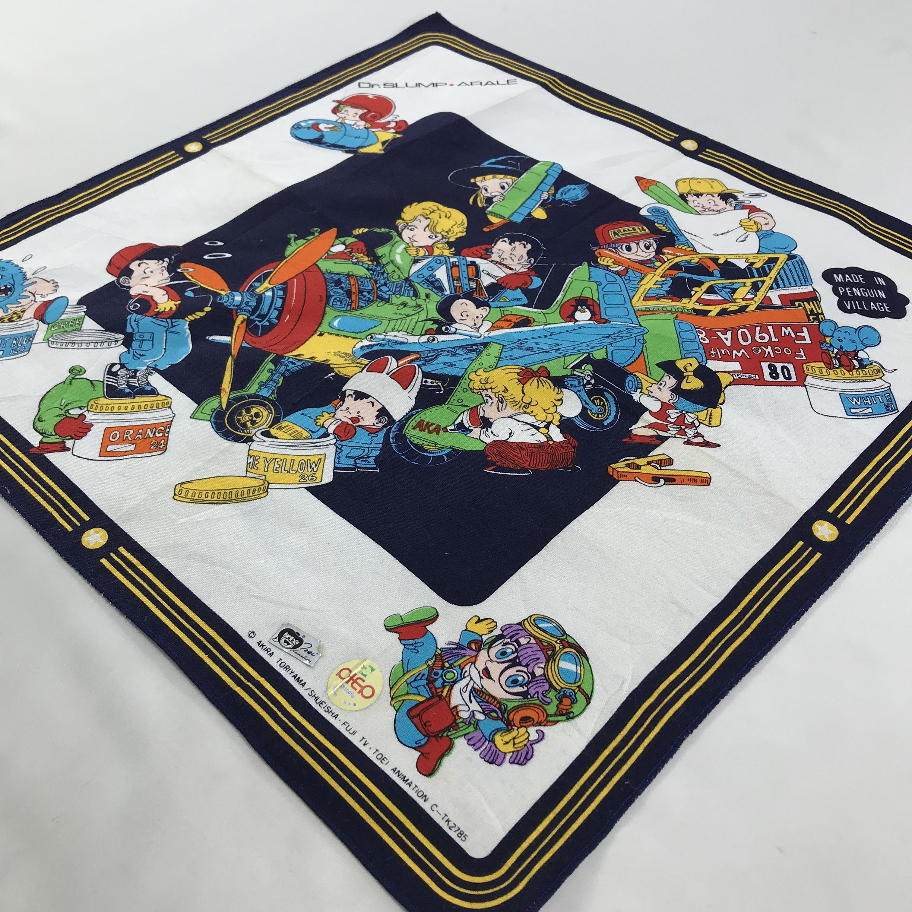 Anime × Japanese Brand × Vintage Dr.Slump Bandana / Handkerchief / Neckerchief - S1922 Size ONE SIZE - 2 Thumbnail