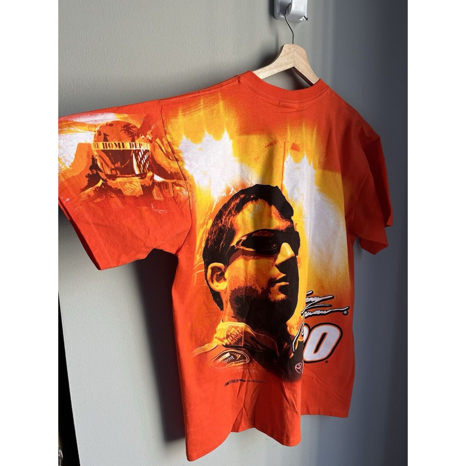 NASCAR VINTAGE NASCAR TONY STEWART AOP HOME DEPOT ORANGE T SHIRT L Size US L / EU 52-54 / 3 - 2 Thumbnail