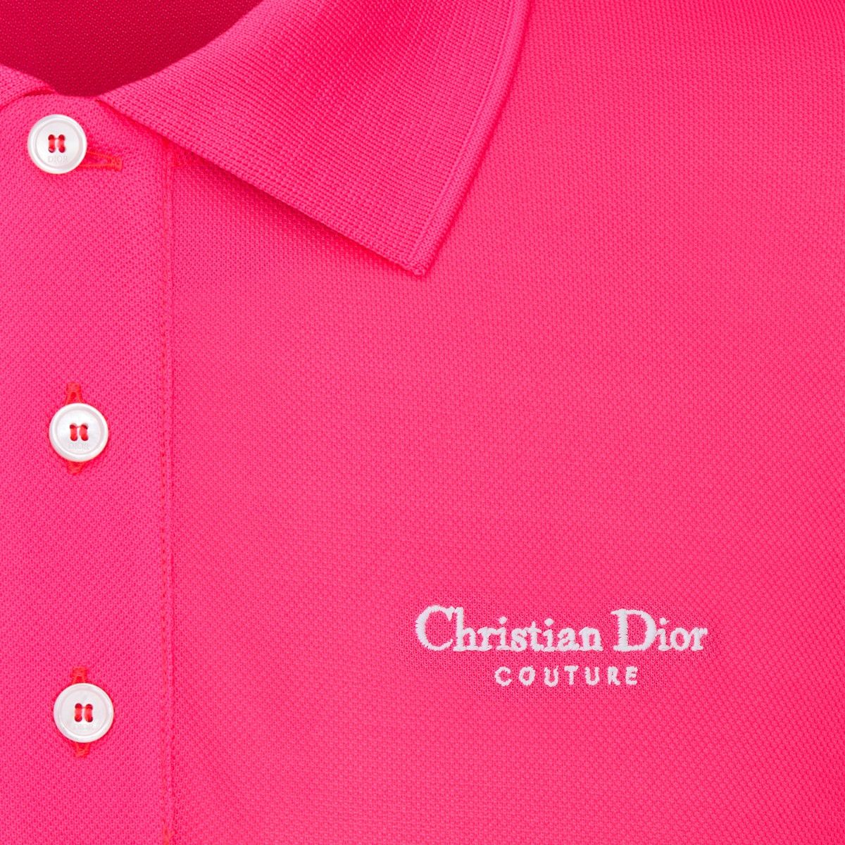 Dior o1bcso1str0226 Couture Polo Shirt in Pink Size US M / EU 48-50 / 2 - 3 Thumbnail