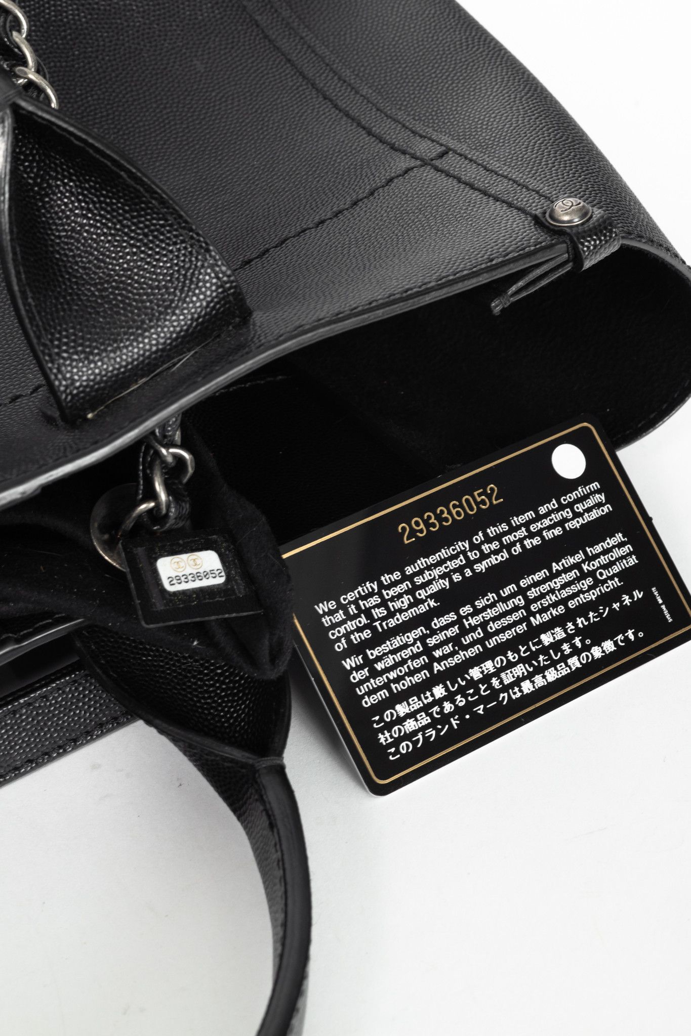 Chanel Chanel Small Deauville Black Caviar Studded Tote Size ONE SIZE - 13 Thumbnail