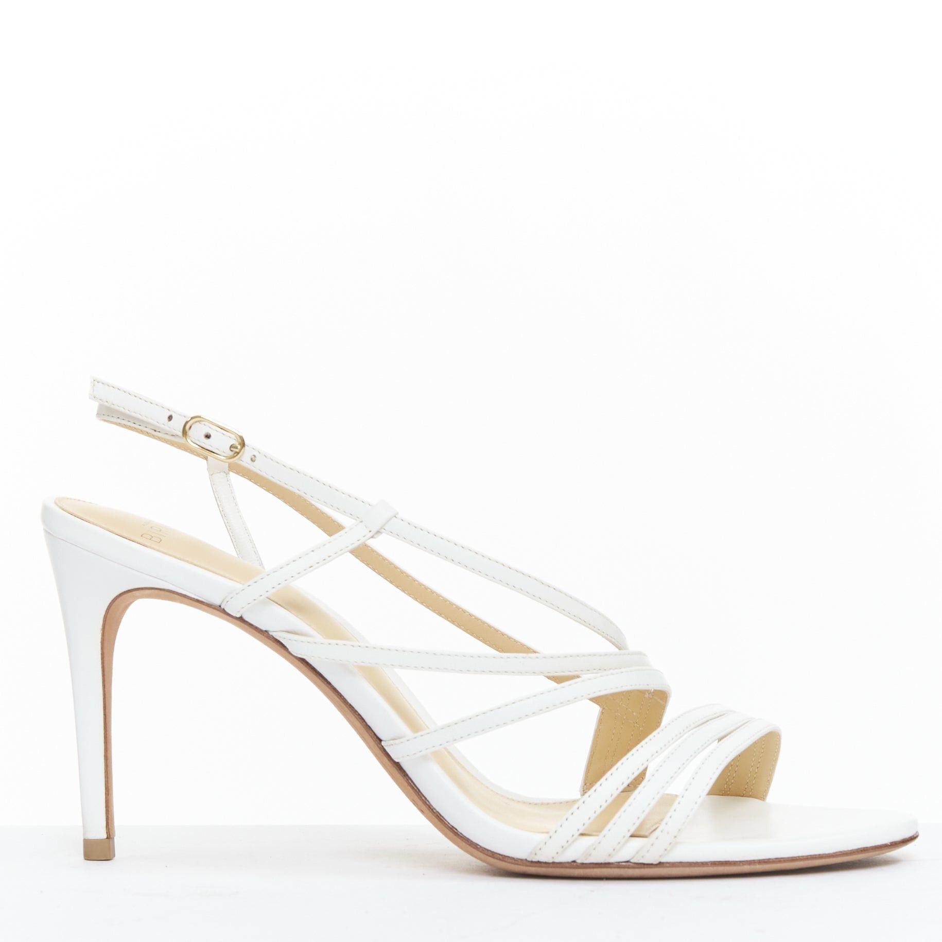 Alexandre Birman ALEXANDRE BIRMAN white leather caged strappy high heeled sandals EU39.5 Size US 9.5 / IT 39.5 - 1 Thumbnail