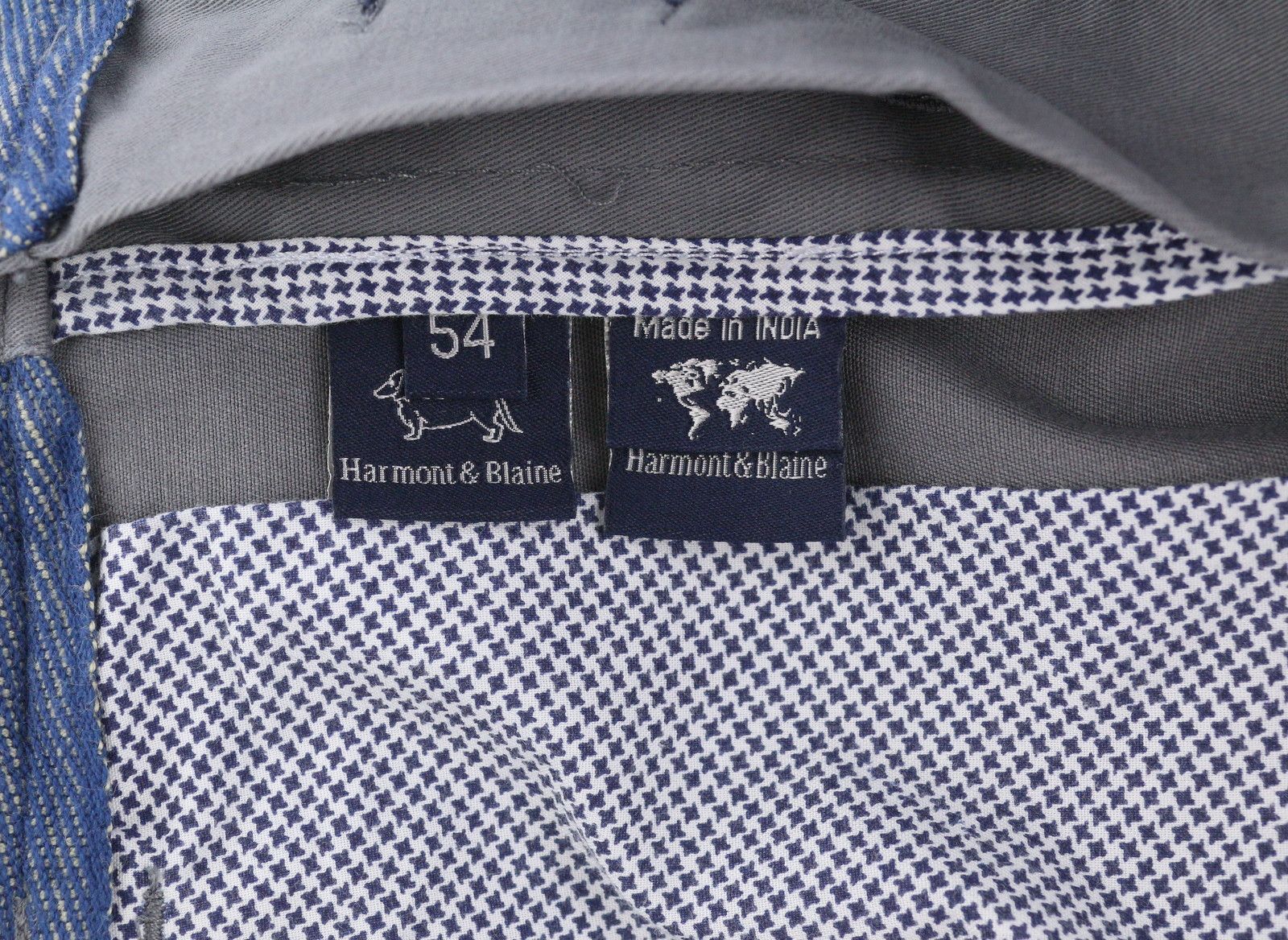 Harmont & Blaine 54 W37 Grey Regular Turn-Up Chino Trousers 89122 Size US 37 - 9 Thumbnail