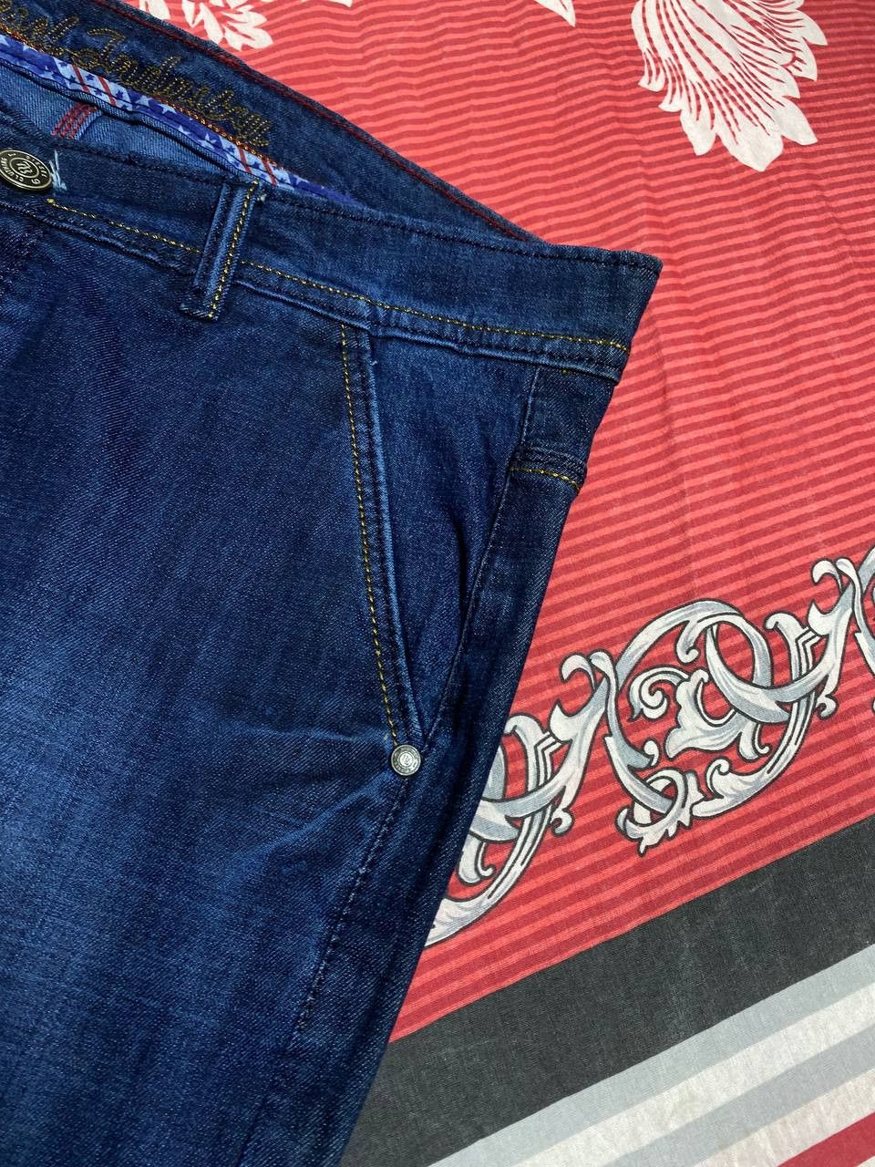 Japanese Brand Crazy Crash Dirty Baggy Faded Jean Japan Avant Garde Style Size US 36 / EU 52 - 15 Thumbnail