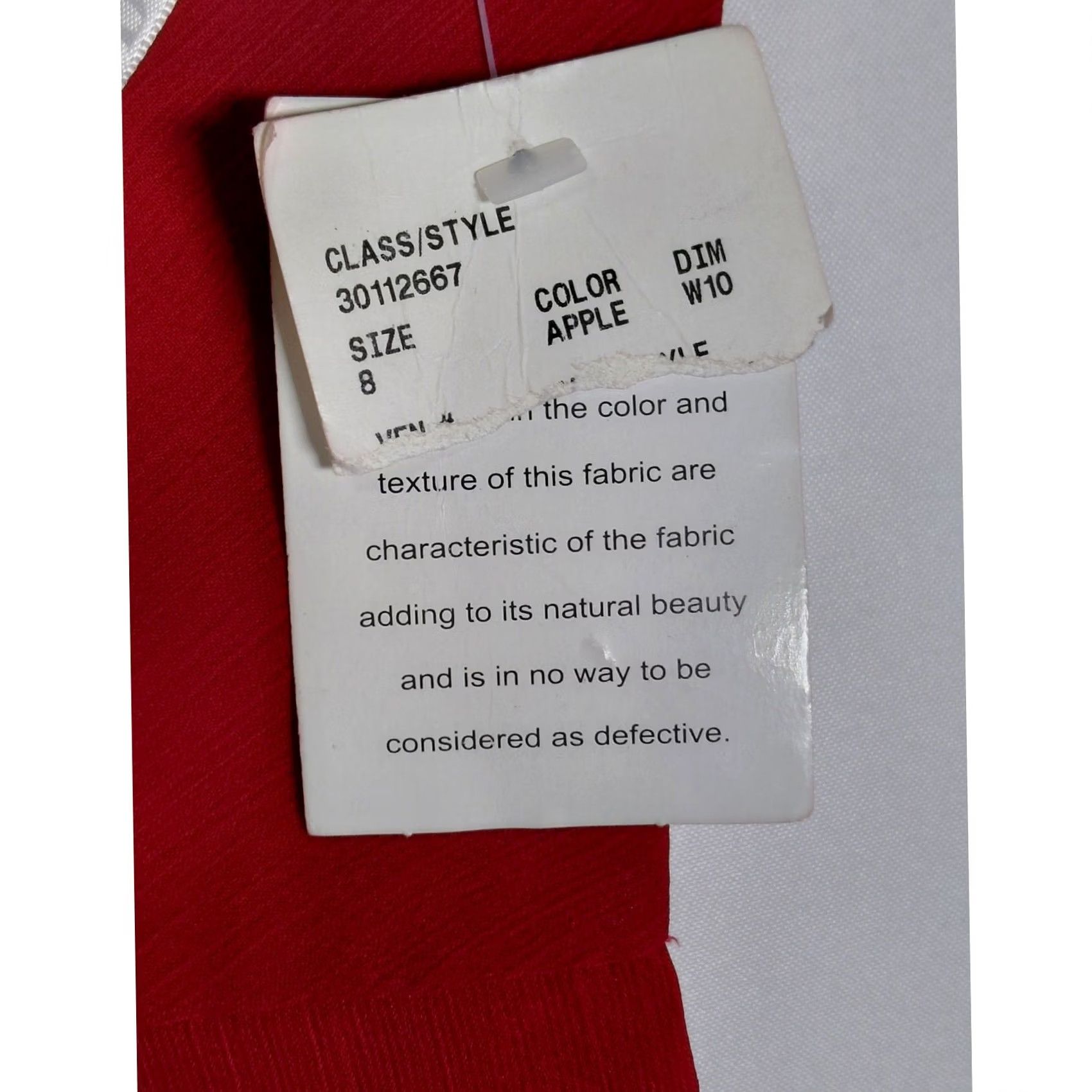 Vintage NWT New title: David'S Bridal Red One Shoulder Knee Length Women Size 8 Dress - Solid Polyester Size M / US 6-8 / IT 42-44 - 4 Thumbnail