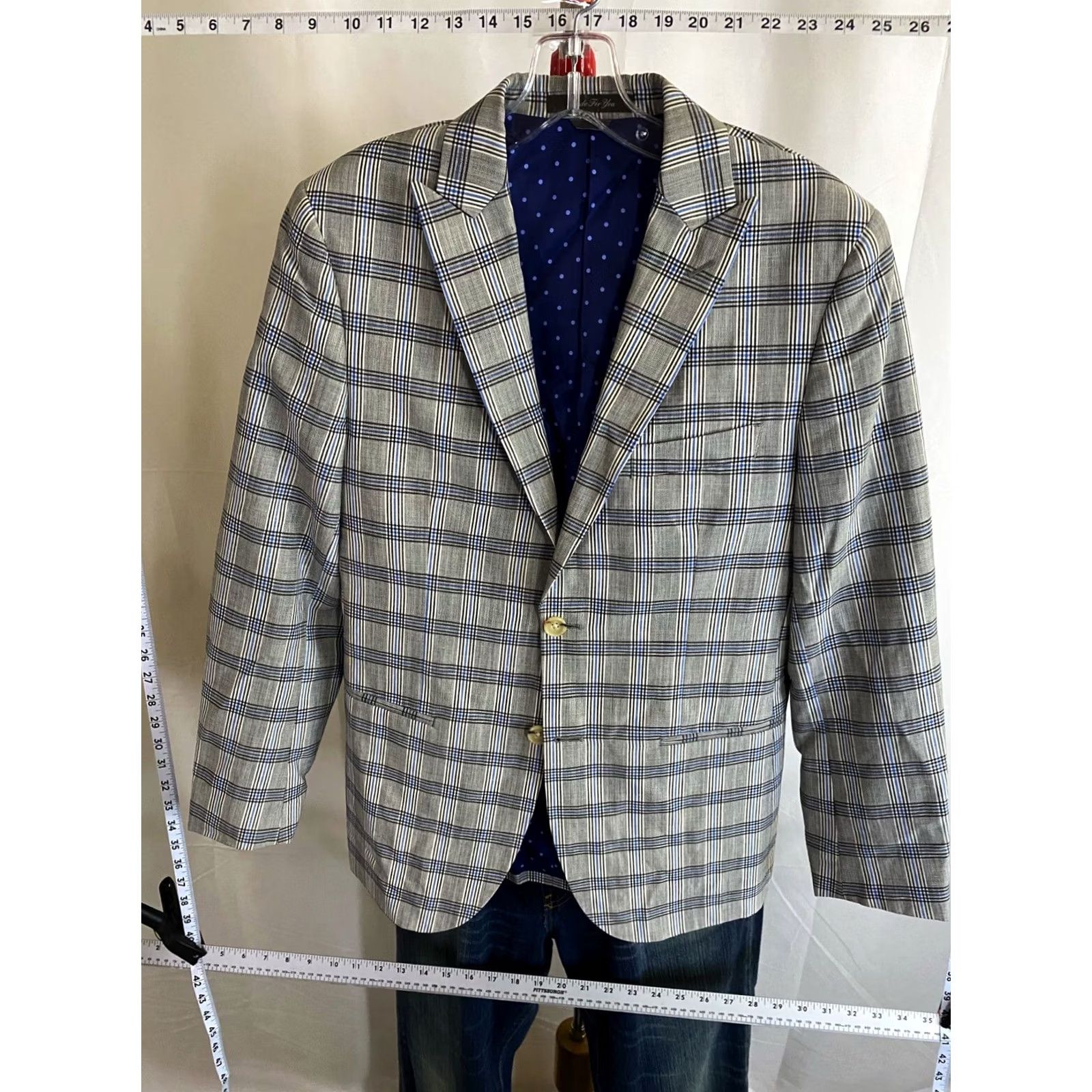 Vintage Indochino Wool Plaid Custom JACKET COAT 36r XS Extra Small Jacket Men 36r XS Sharp Vintage? Size US XXS / EU 40 - 4 Thumbnail