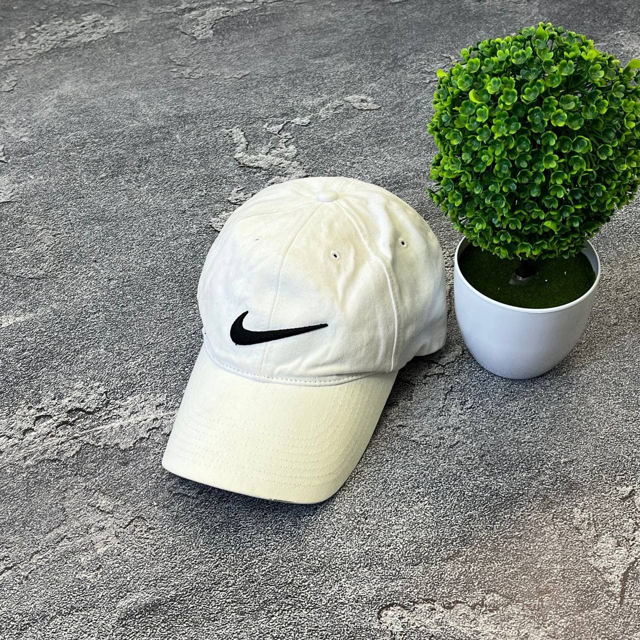 Nike × Nike ACG Vintage 90s White Nike Big swoosh Cap Hat,Y2K Size ONE SIZE - 1 Thumbnail