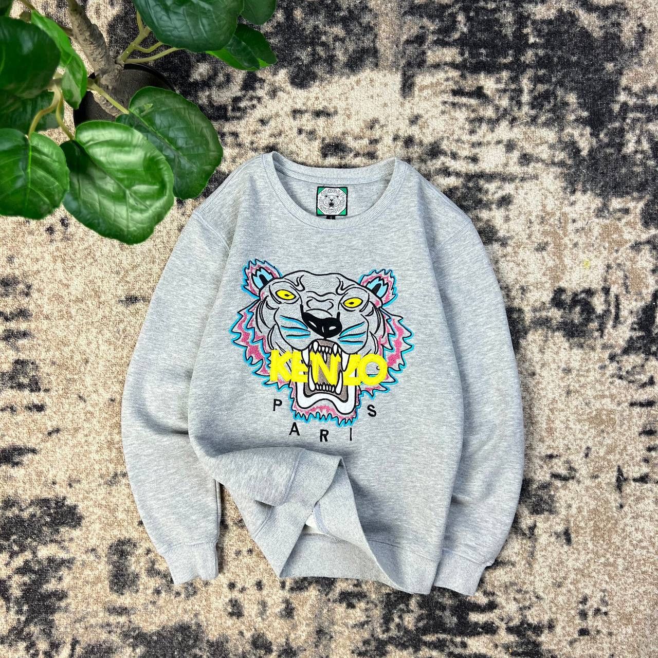 Kenzo Kenzo Paris Tiger Big Logo Luxury Sweatshirt Size US S / EU 44-46 / 1 - 1 Thumbnail