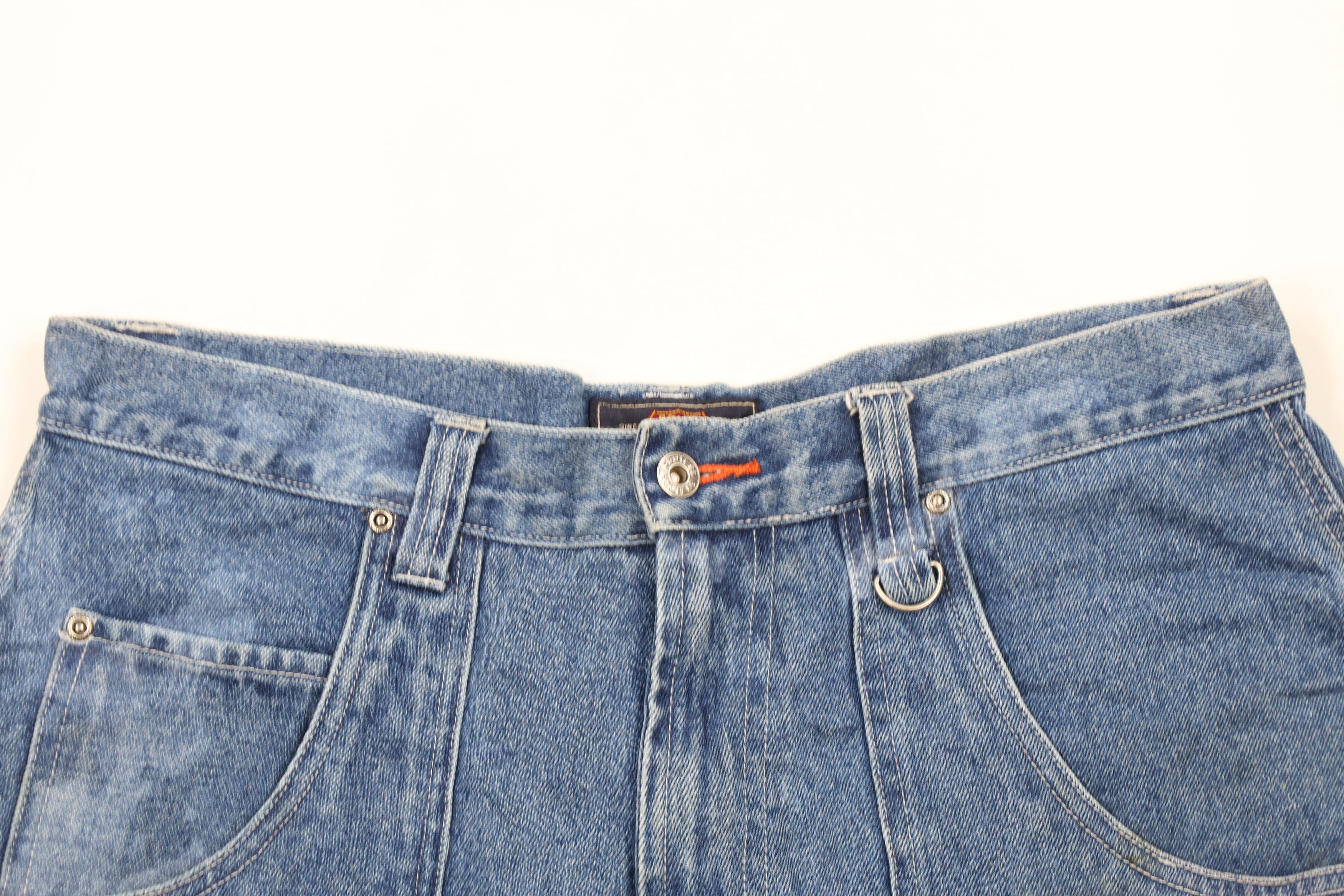 Vintage Vintage 90s Streetwear Big Pocket Denim Jean Shorts Jorts Size US 36 / EU 52 - 2 Thumbnail