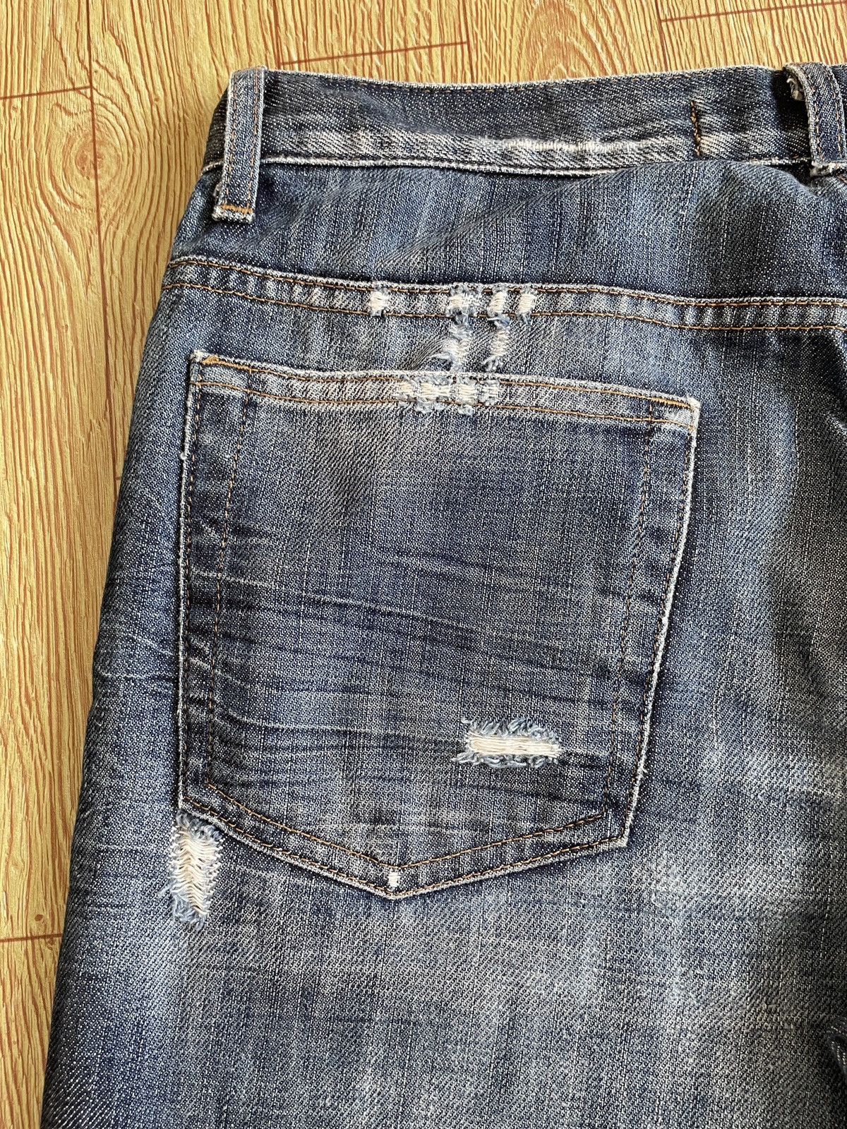 Just Cavalli Rare Design Vintage Brand Just Cavalli Ripped Jeans 2000s Size US 31 - 7 Thumbnail