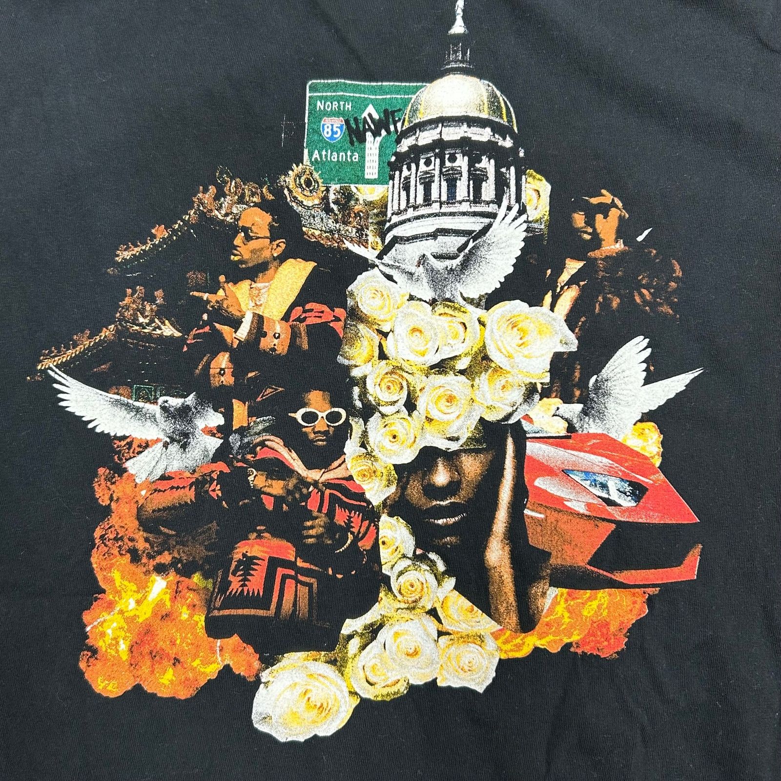 Stussy 2017 Culture Migos Merch Black Tee T Shirt size XL B9 Size US XL / EU 56 / 4 - 4 Thumbnail