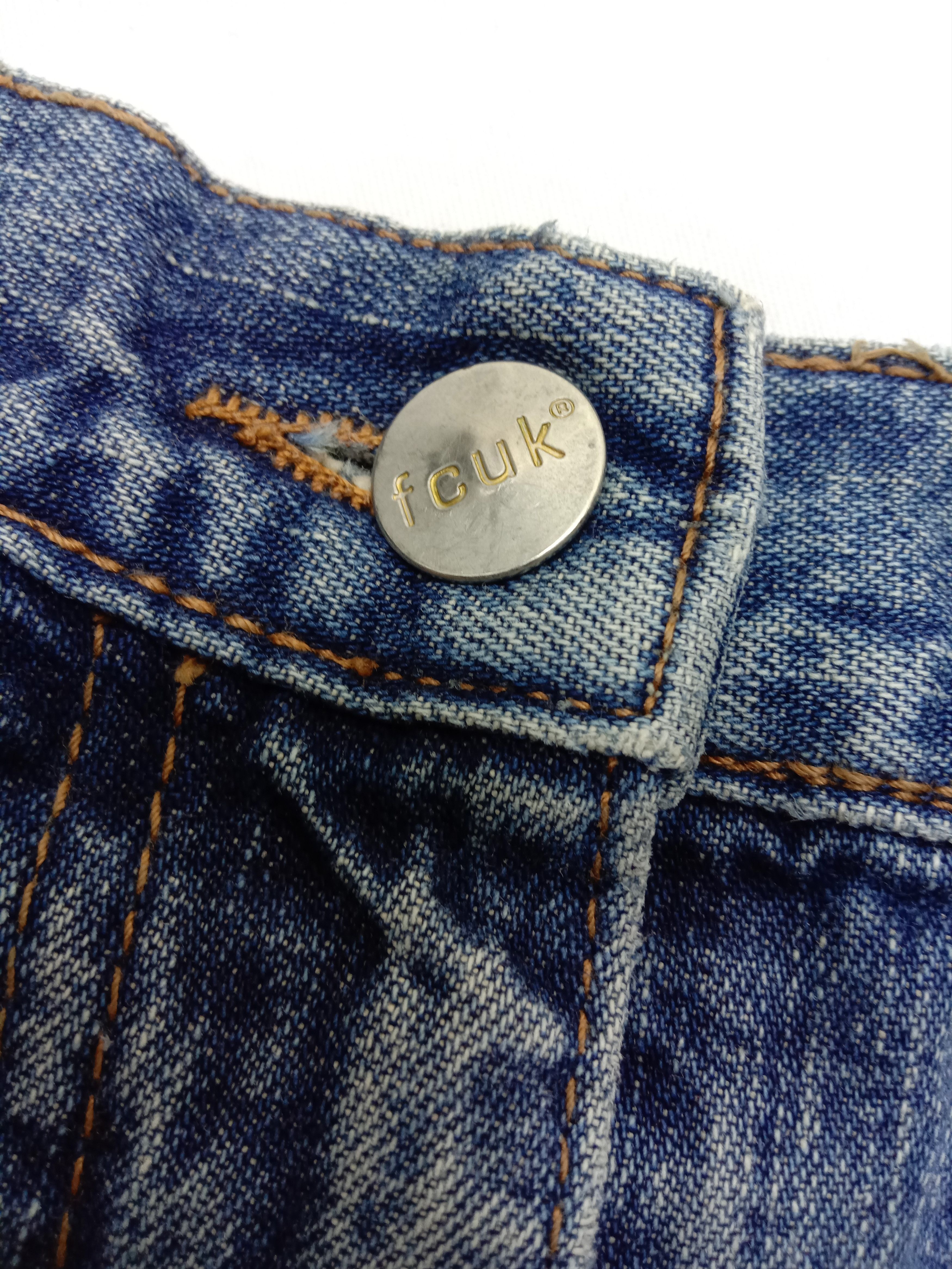 FCUK Vintage Fcuk Artwork Flare Jeans Bell Bottom Denim Size 31" - 9 Thumbnail